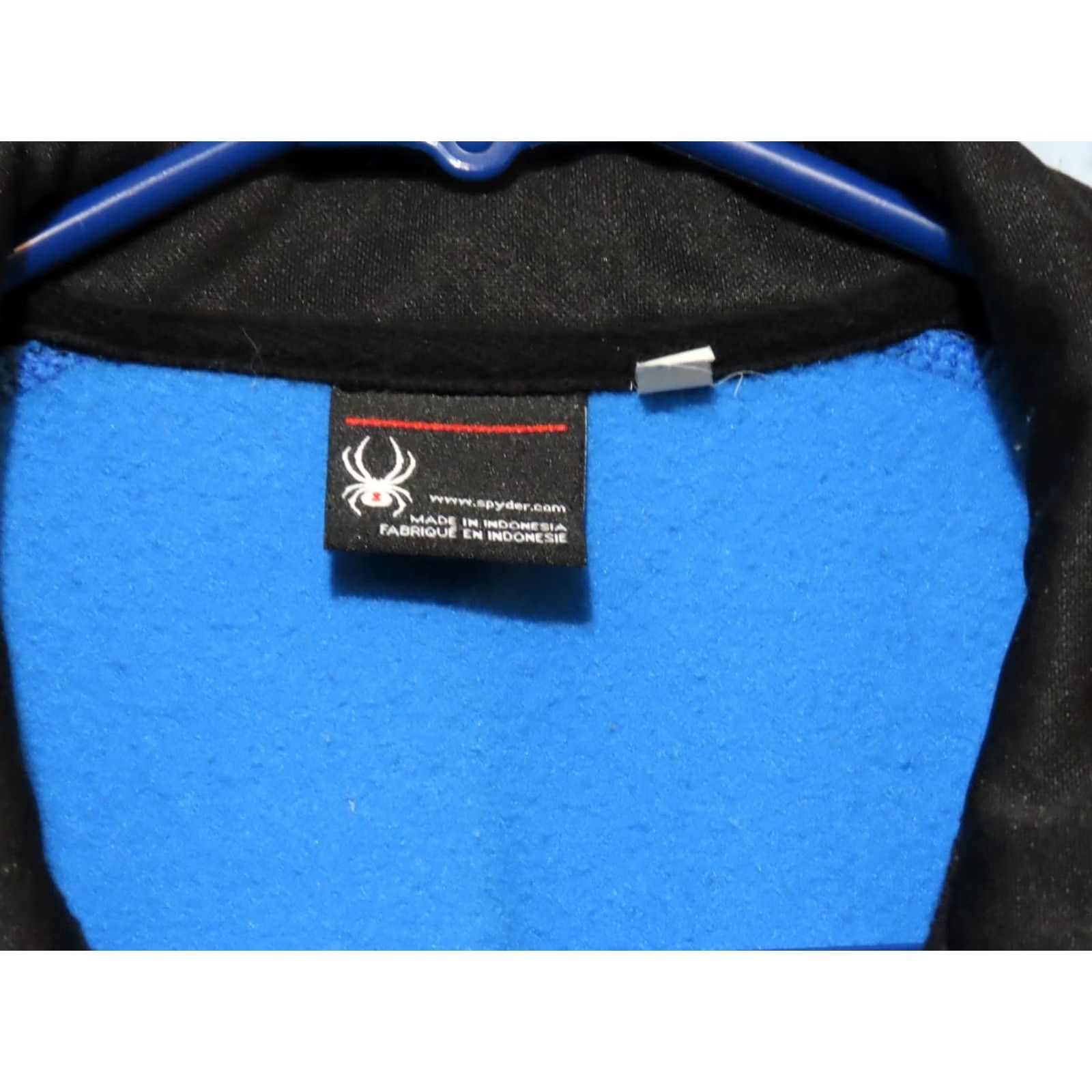 Spyder Spyder Jacket Men XL Blue Black Fleece Full Zip Activewear Pullover Breathable Stretch Long Sleeve Regular Fit Casual Outdoor Sports Size US XL / EU 56 / 4 - 4 Thumbnail