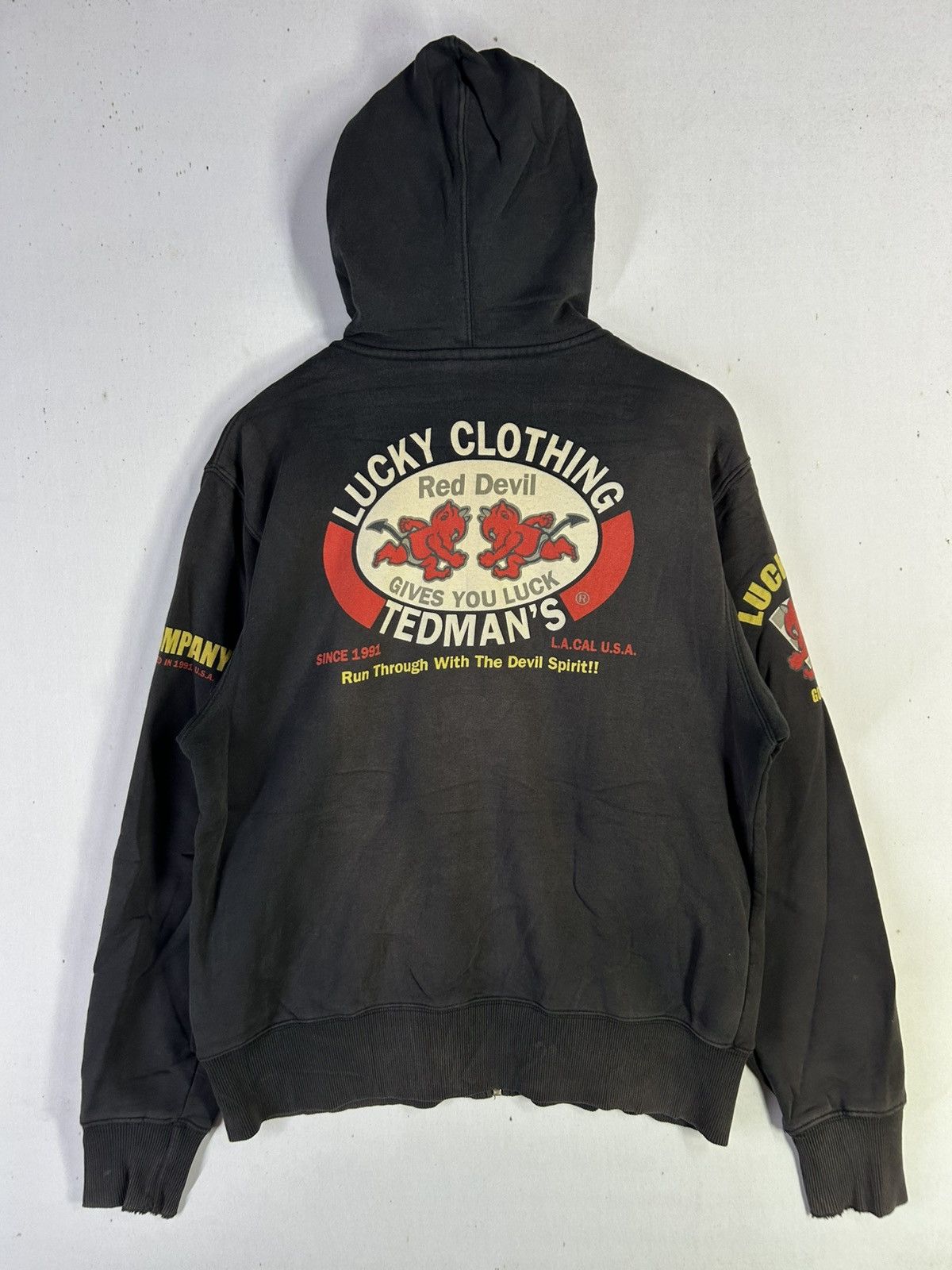 Japanese Brand × Tedman × Vintage Rare🔥 Vintage Sunfaded Red Devil Ted Company Size US M / EU 48-50 / 2 - 7 Thumbnail