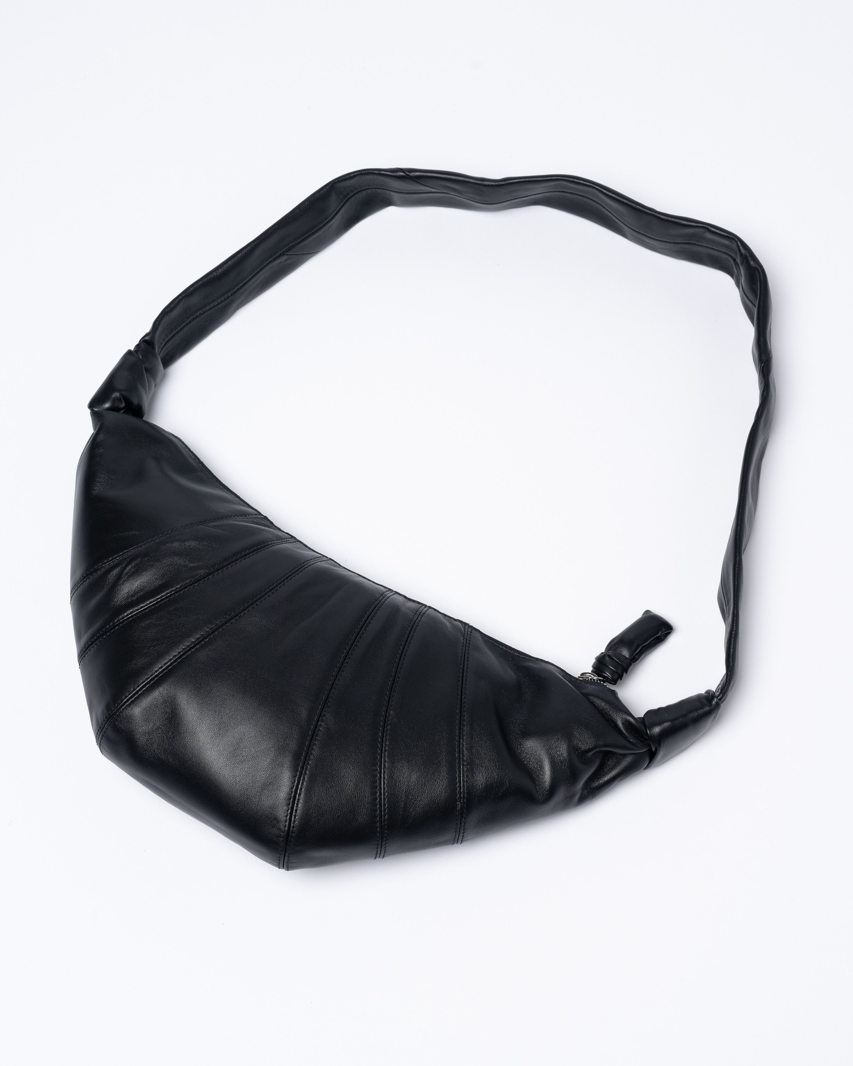 Lemaire Medium Croissant Bag - Black Nappa Leather Size ONE SIZE - 1 Thumbnail