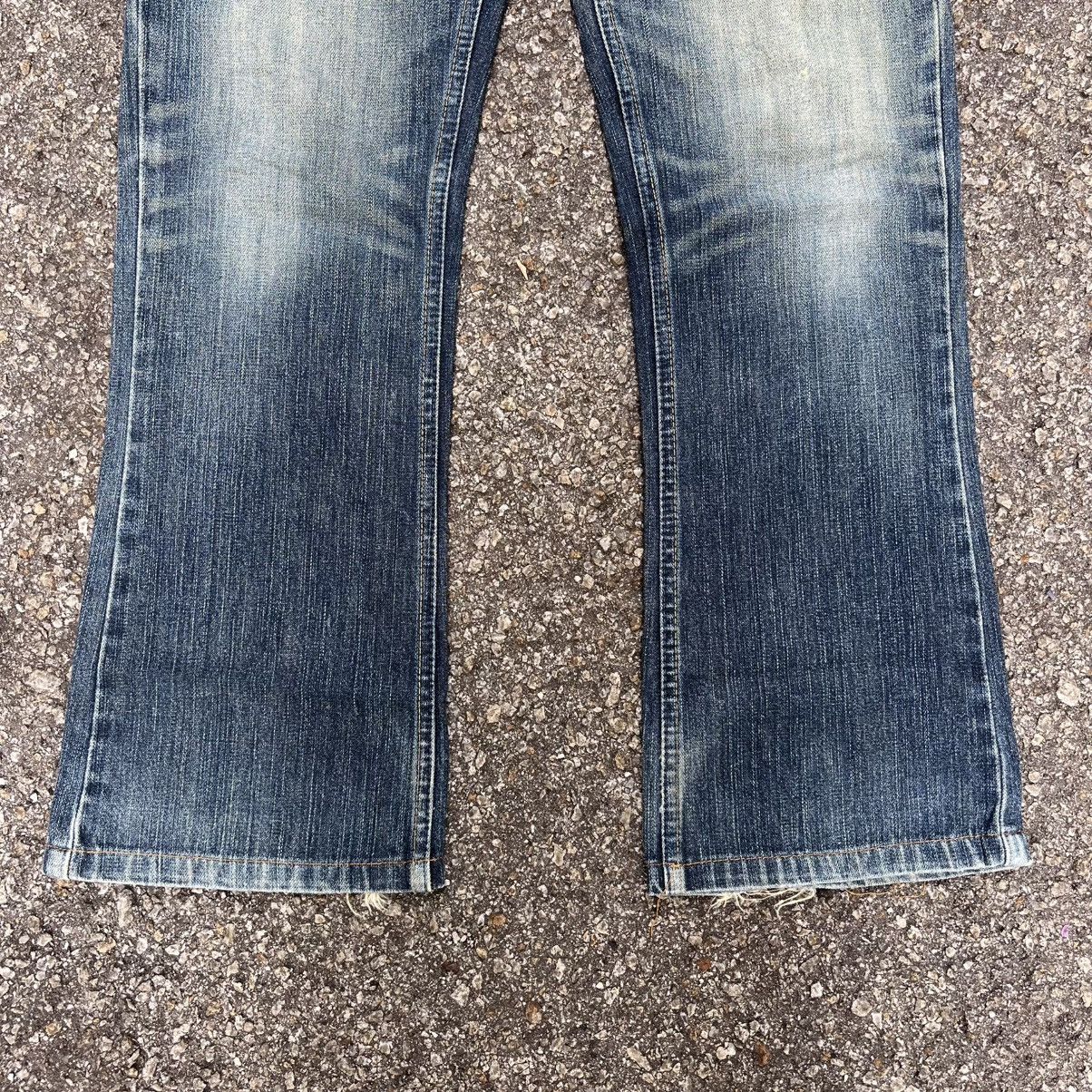Wrangler Flare Jeans Wrangler Rusty Faded Boot Cut Low Rise Denim Size US 30 / EU 46 - 4 Thumbnail