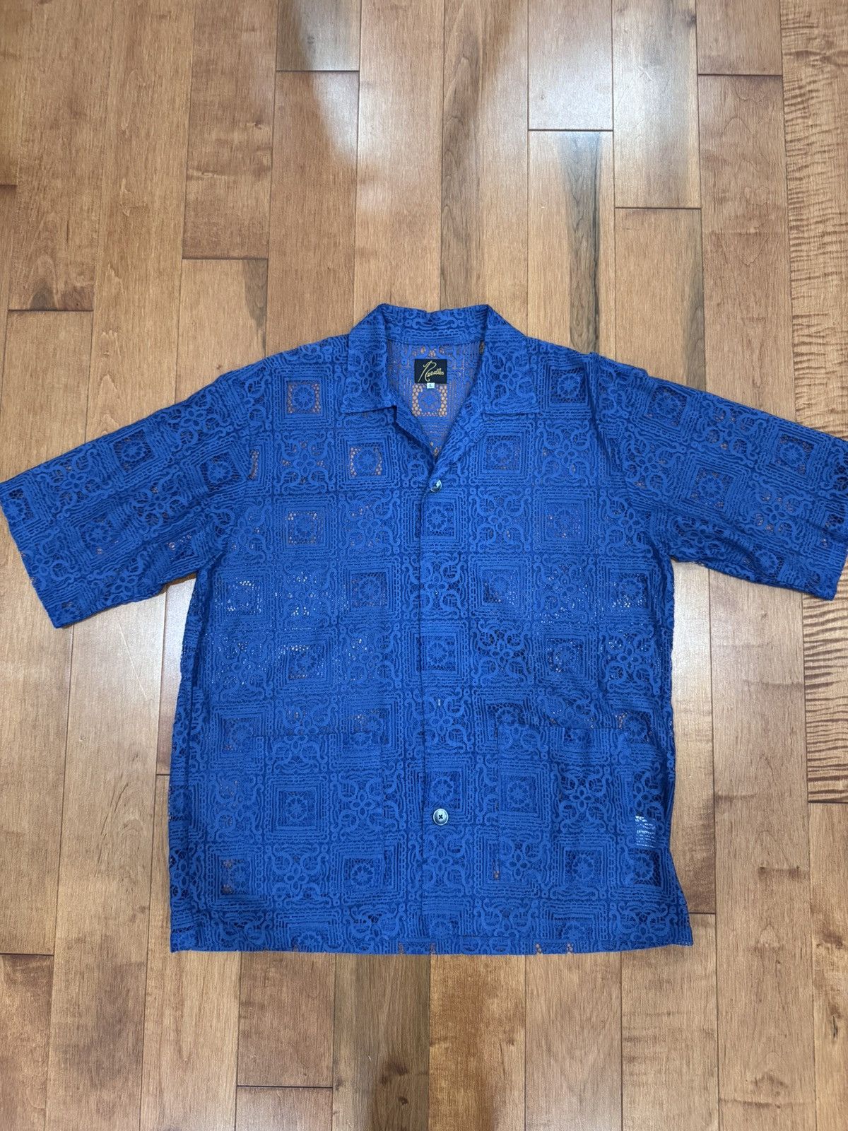 Needles Needles Cabana Blue Lace Shirt Size US L / EU 52-54 / 3 - 2 Thumbnail