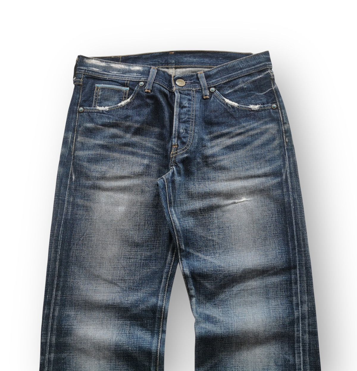 Levi's 2000s Vintage Levis Japan Selvedge Blue Line Jeans Size US 32 / EU 48 - 4 Thumbnail
