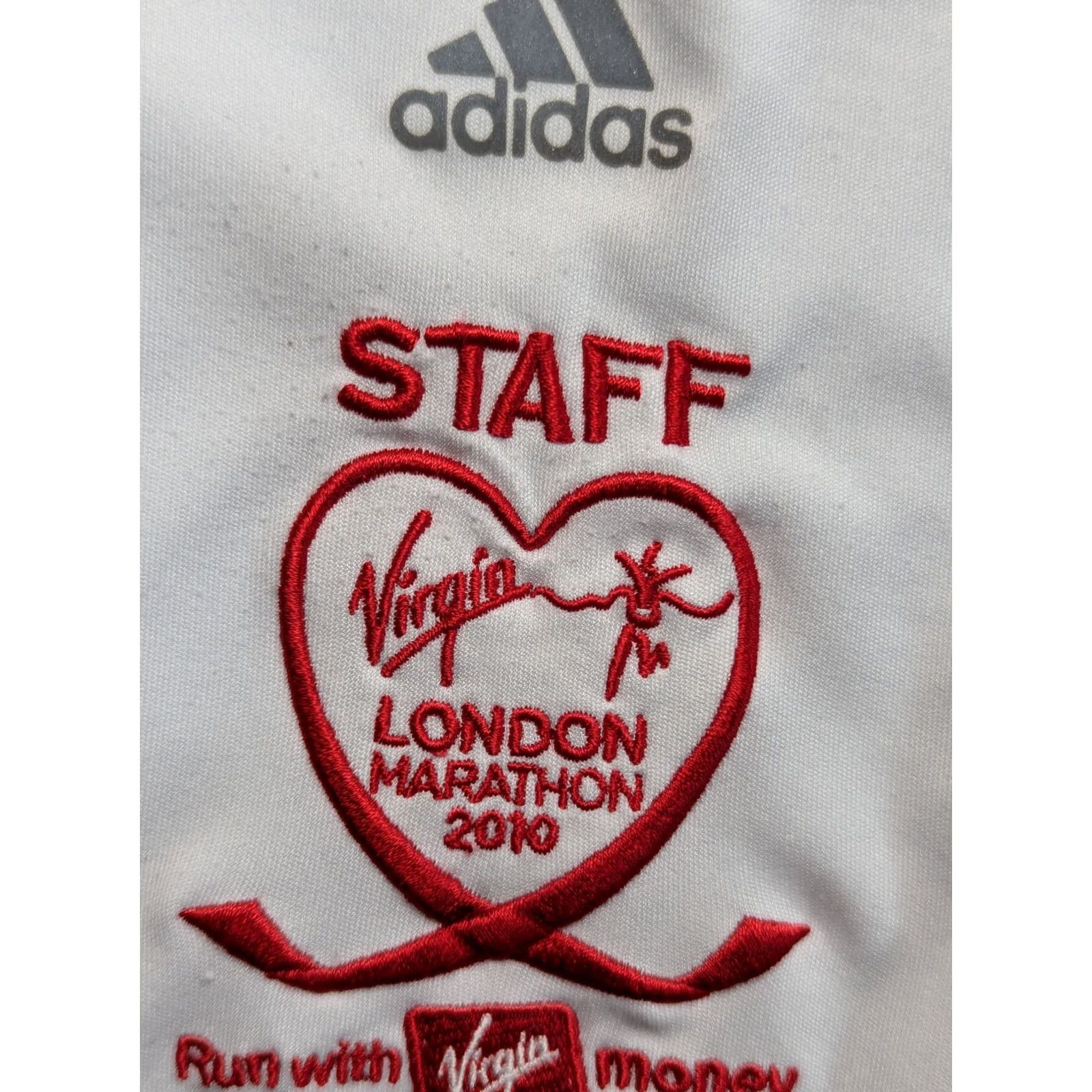 Adidas adidas London Marathon 2010 Virgin STAFF white shirt mens XL size Size US XL / EU 56 / 4 - 5 Thumbnail