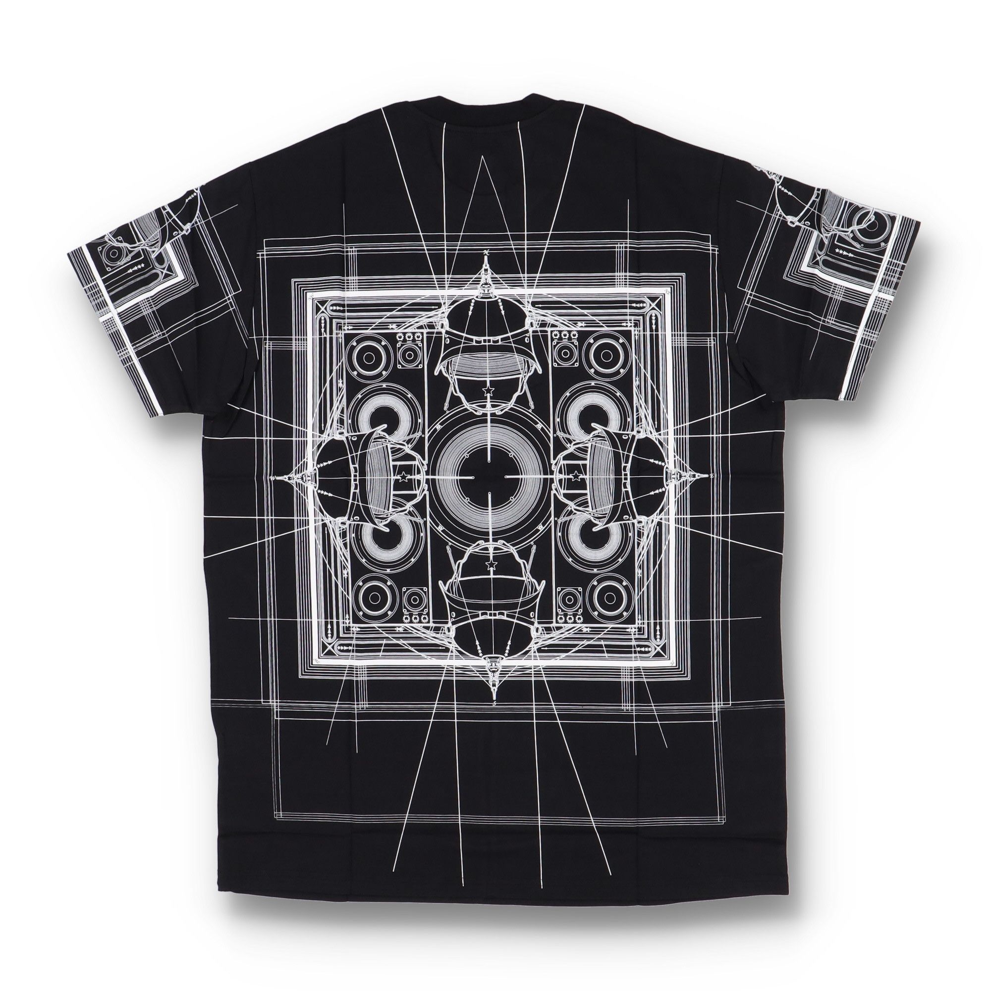 Givenchy Black Techno Map Print Oversized T-Shirt Size US XXS / EU 40 - 5 Thumbnail