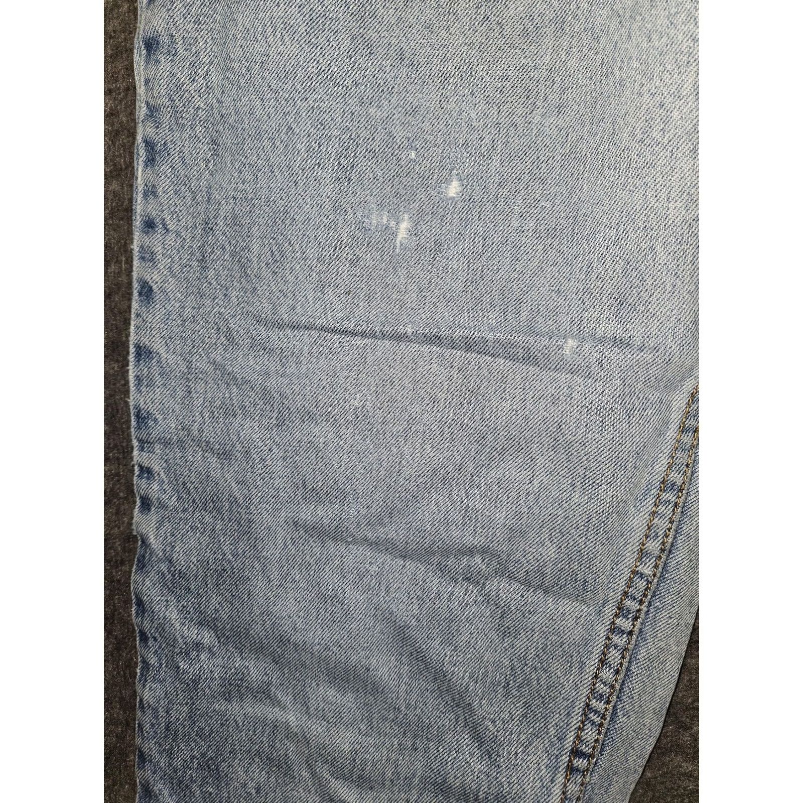 Jordache VINTAGE Jordache Jeans Womens 15/16 Light Blue High Rise Mom Distressed 90s Jeans Size 36" / US 14 / IT 50 - 7 Thumbnail