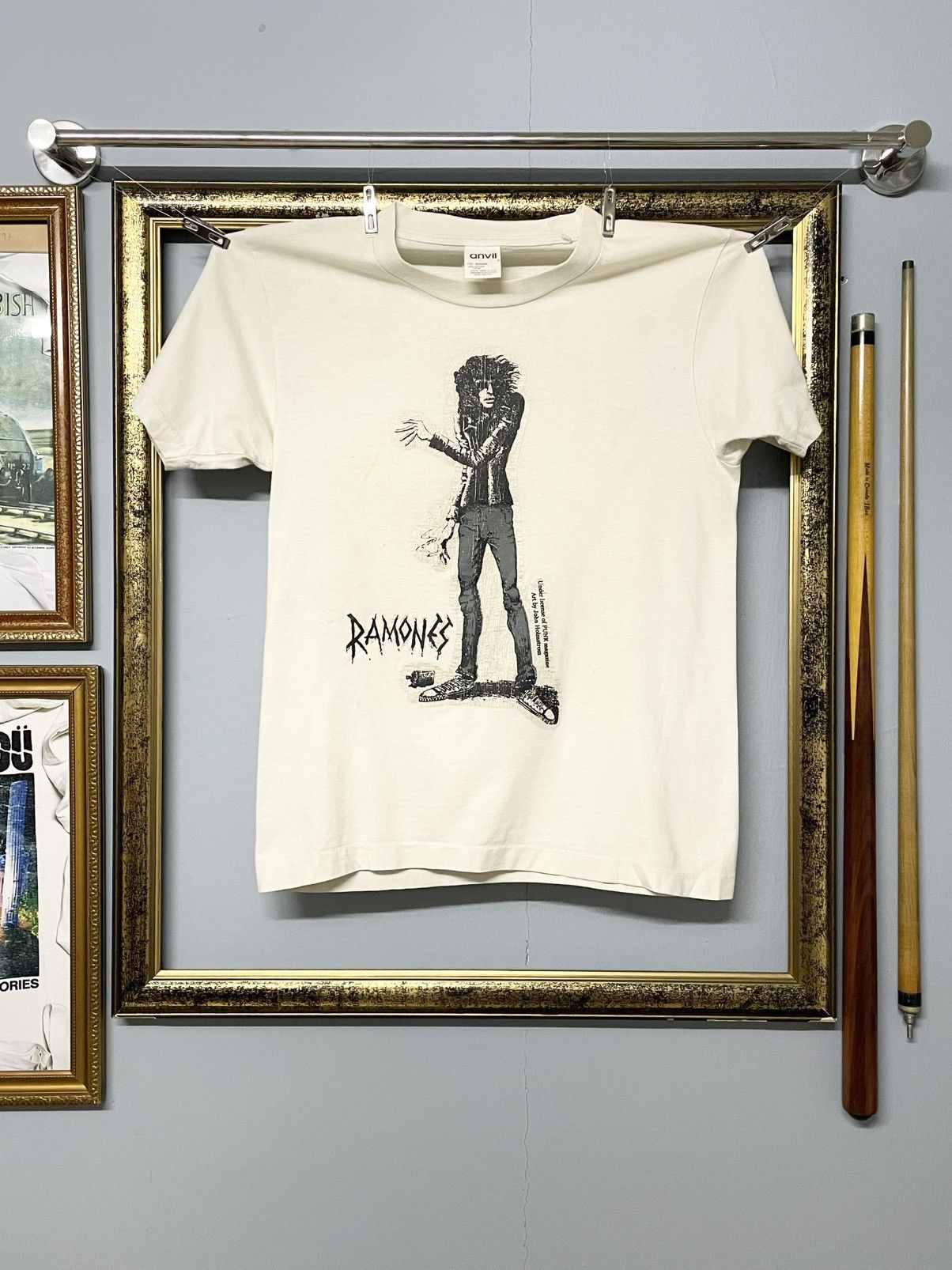 Vintage Vintage 90s Ramones Art By John Holmstrom Punk Single Stitch Size US S / EU 44-46 / 1 - 1 Thumbnail