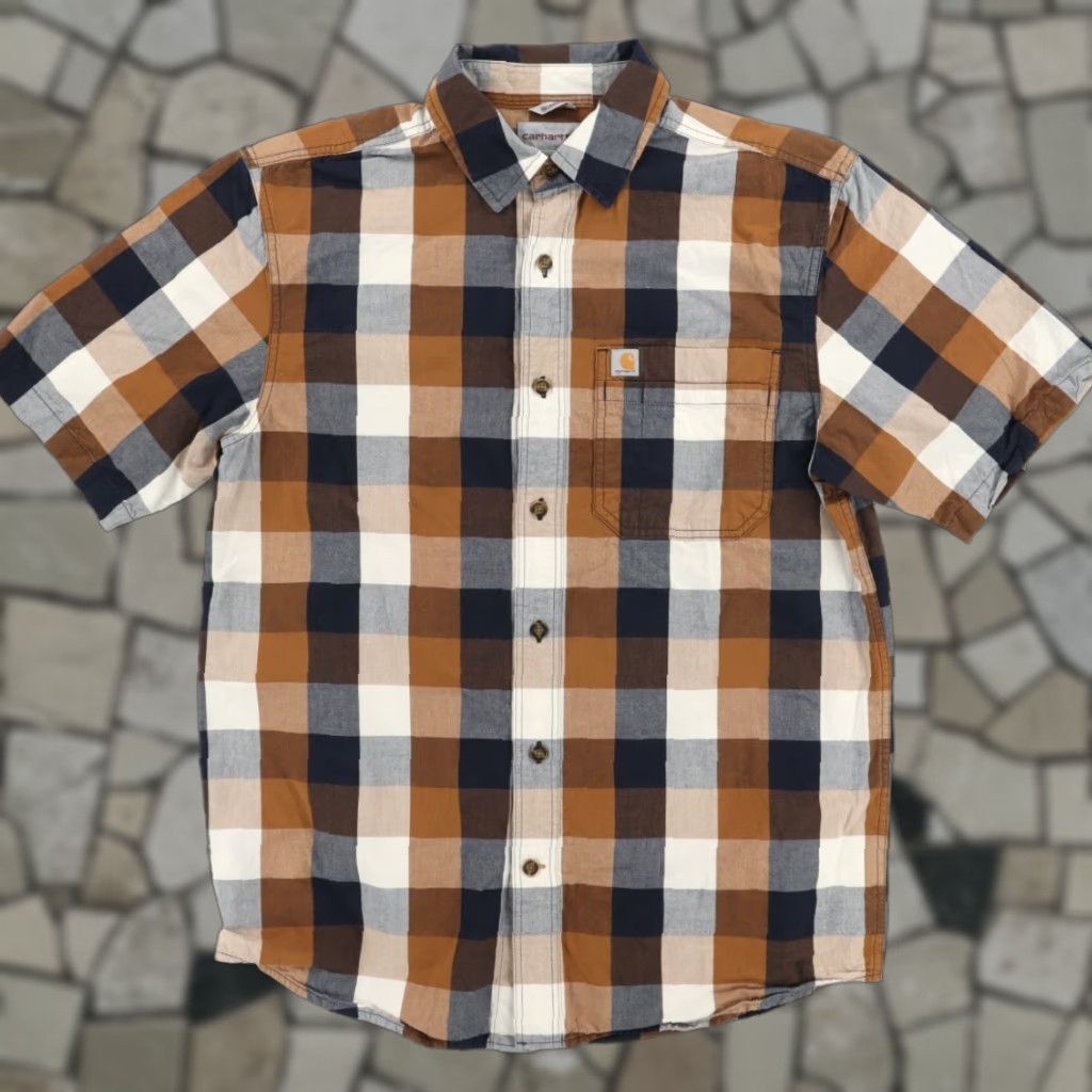 Carhartt Carhartt Shirt Plaid Button Up Relaxed Fit Men's M Cotton Multi-Colored 103551 Size US M / EU 48-50 / 2 - 1 Thumbnail