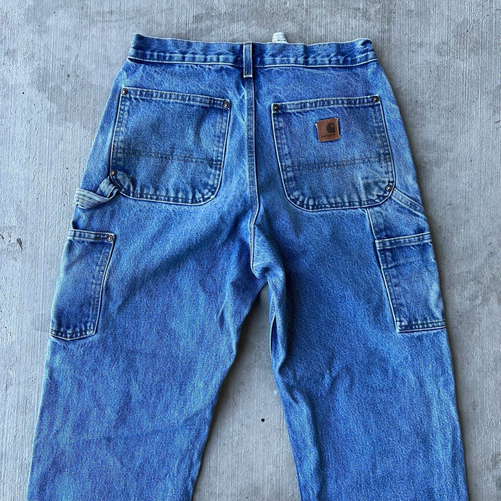 Carhartt × Vintage Carhartt denim blue jean double knee work carpenter pants Size US 30 / EU 46 - 8 Thumbnail