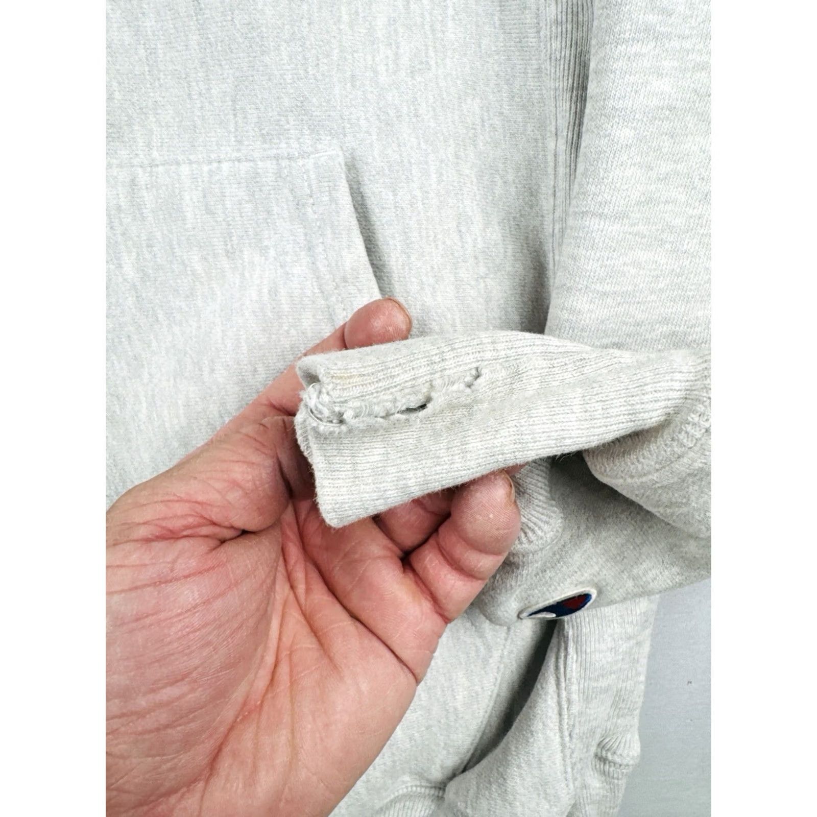 Champion VINTAGE Champion Reverse Weave Rutgers Hoodie Mens M Gray 90s College Pullover Sweatshirt Size US M / EU 48-50 / 2 - 7 Thumbnail