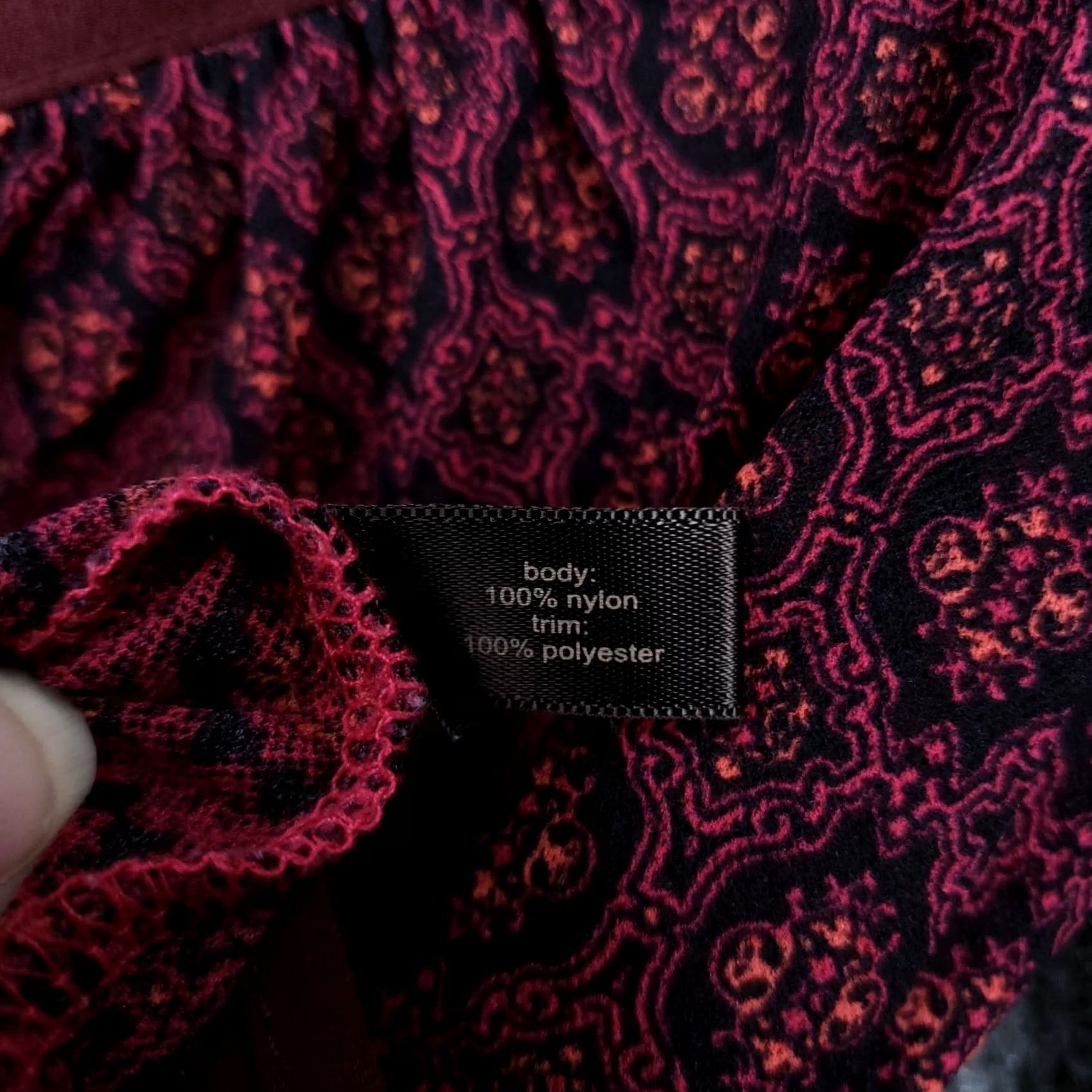 Vintage The Limited Womens S Small Red Printed V-Neck 3/4 Sleeve Lightweight Blouse Top Size S / US 4 / IT 40 - 4 Thumbnail