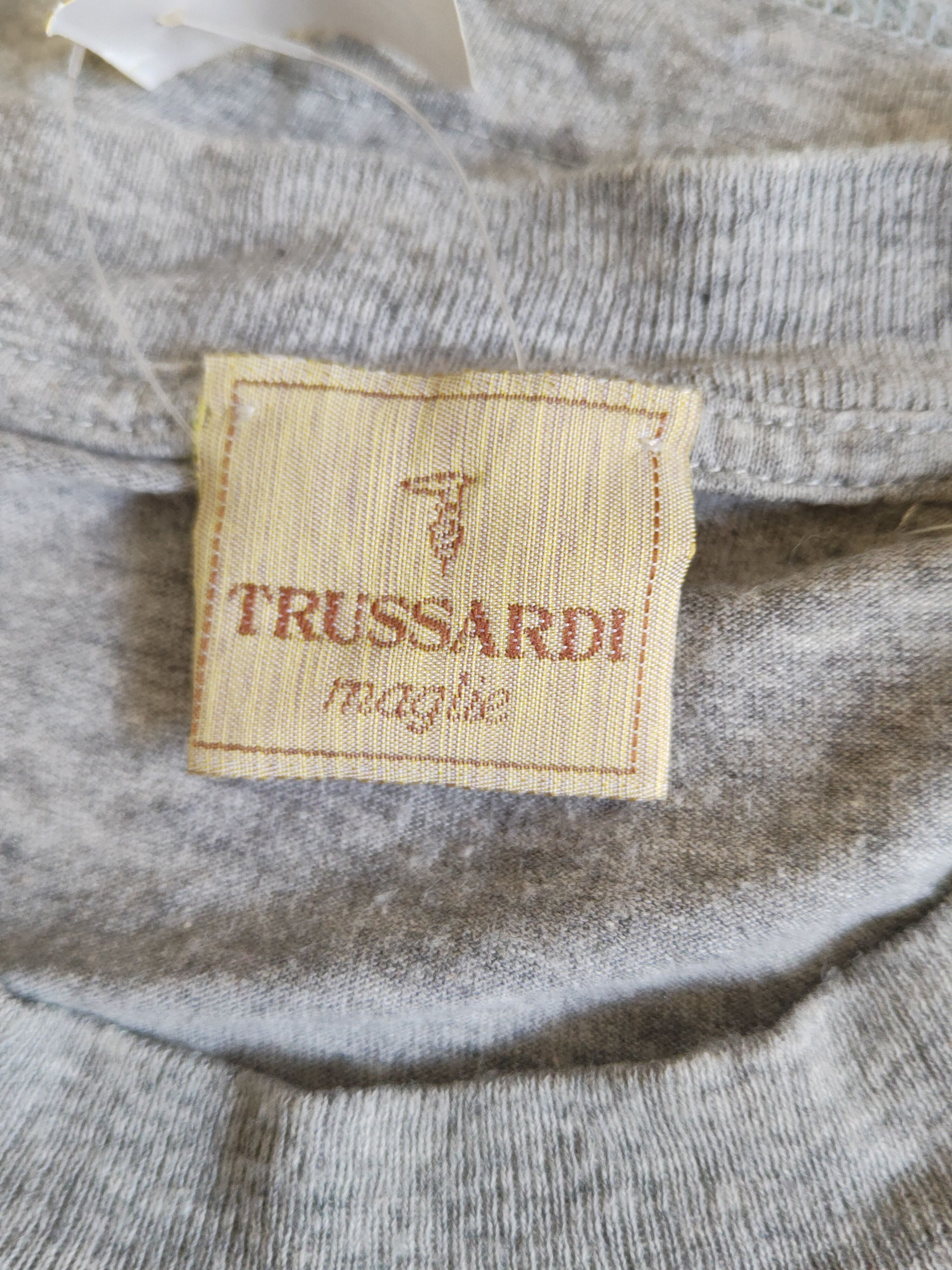 Japanese Brand × Trussardi × Vintage Trussardi Gray vintage Short Sleeve T-shirts #S2306 Size US L / EU 52-54 / 3 - 14 Thumbnail
