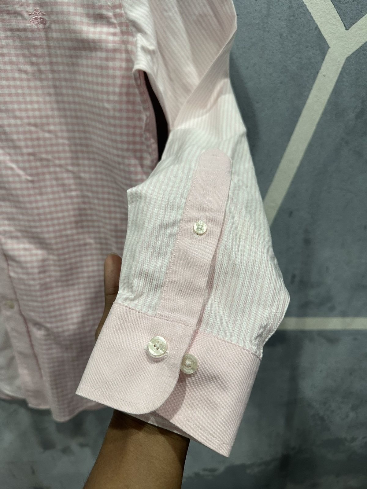 Brooks Brothers Brooks Brothers Stripe & Checked Shirt Size US M / EU 48-50 / 2 - 5 Thumbnail