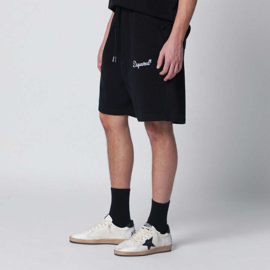 Dsquared2 o1d2blof0226 Cotton Shorts in Black Size US 30 / EU 46 - 3 Thumbnail
