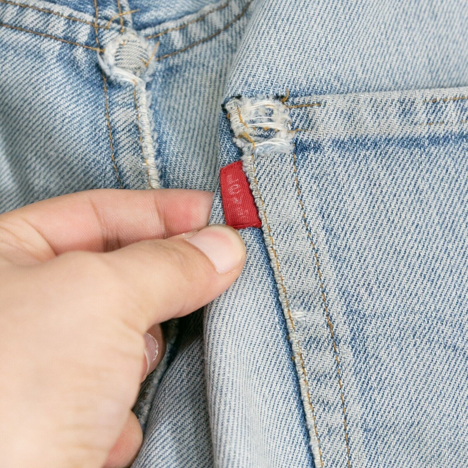 Levi's Vtg 70s Levis Redline Selvedge 501 Jeans 32x32 - Distressed Size US 32 / EU 48 - 8 Thumbnail