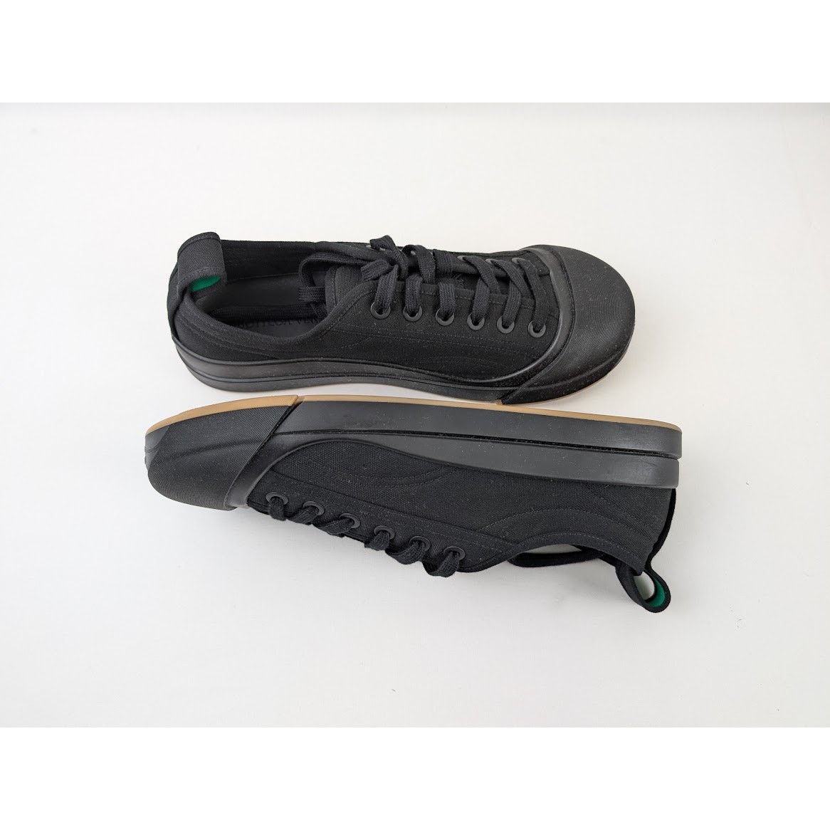 Bottega Veneta o1rshd1 Canvas Vulcan Sneaker in Black Size US 11 / EU 44 - 10 Thumbnail