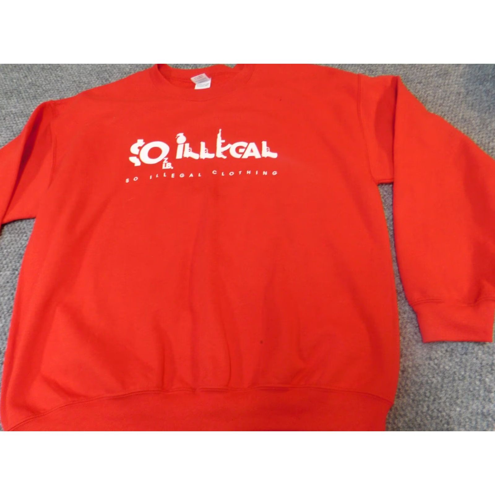 Gildan Gildan Sweater Mens L Red Crew Neck Pullover Knit 1/4 Zip Holiday Blemish Size US L / EU 52-54 / 3 - 2 Thumbnail