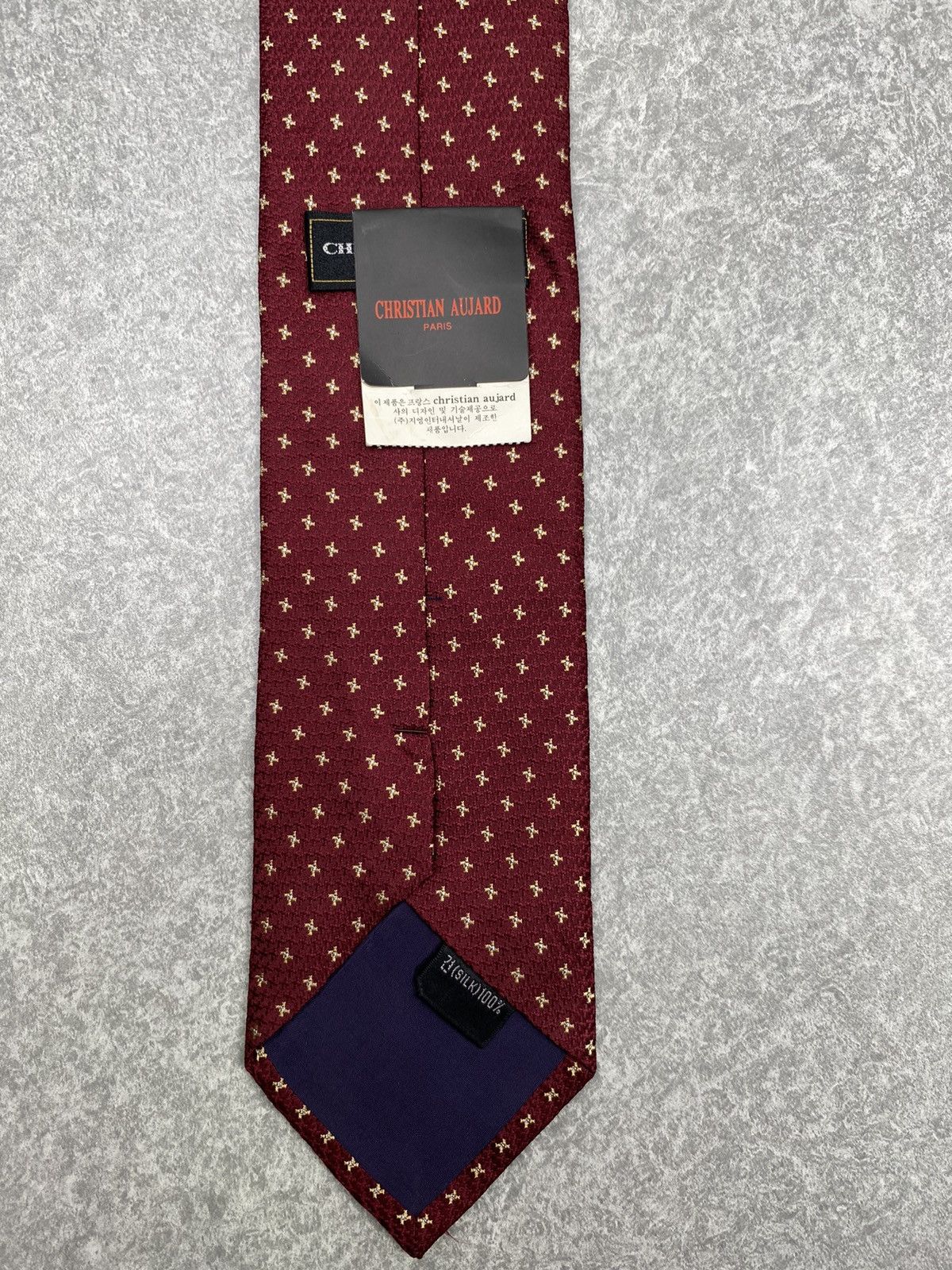 Vintage CHRISTIAN AUJARD SilkTie T17 Size ONE SIZE - 4 Thumbnail