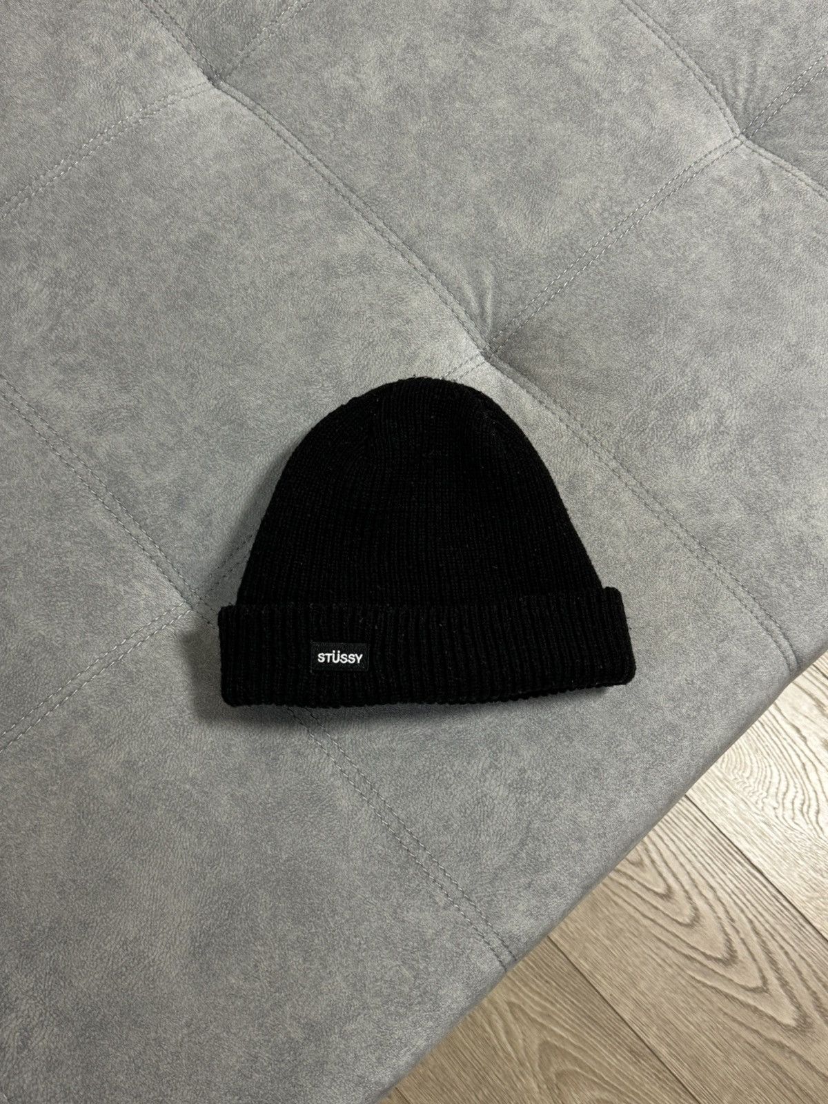 Stussy Vintage STUSSY USA Black Knit Hat Skate Size ONE SIZE - 4 Thumbnail