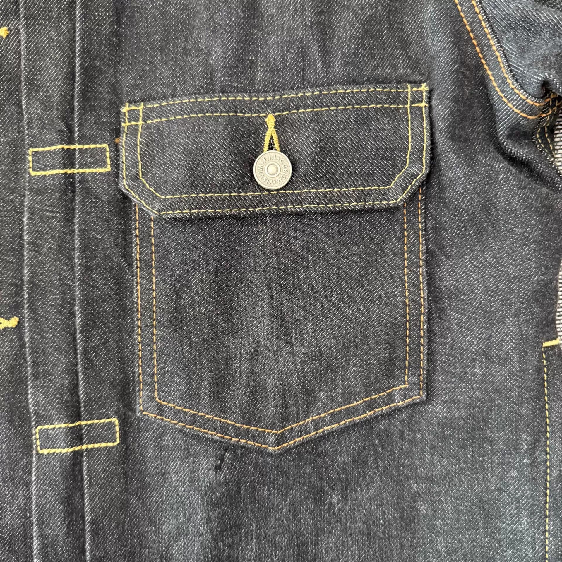 Visvim Visvim 101 21AW Black Raw Denim Jacket Type 2 Size US M / EU 48-50 / 2 - 6 Thumbnail