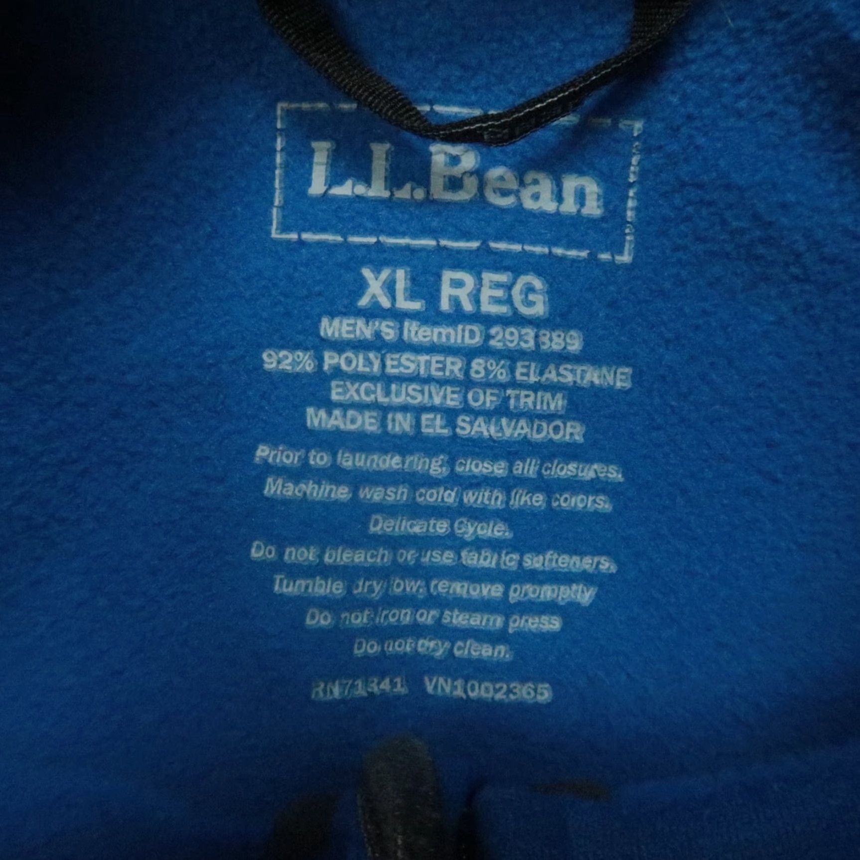 Vintage L.L. Bean Jacket Mens Extra Large Blue Pro Stretch Fleece Full Zip Pockets XL Size US XL / EU 56 / 4 - 3 Thumbnail