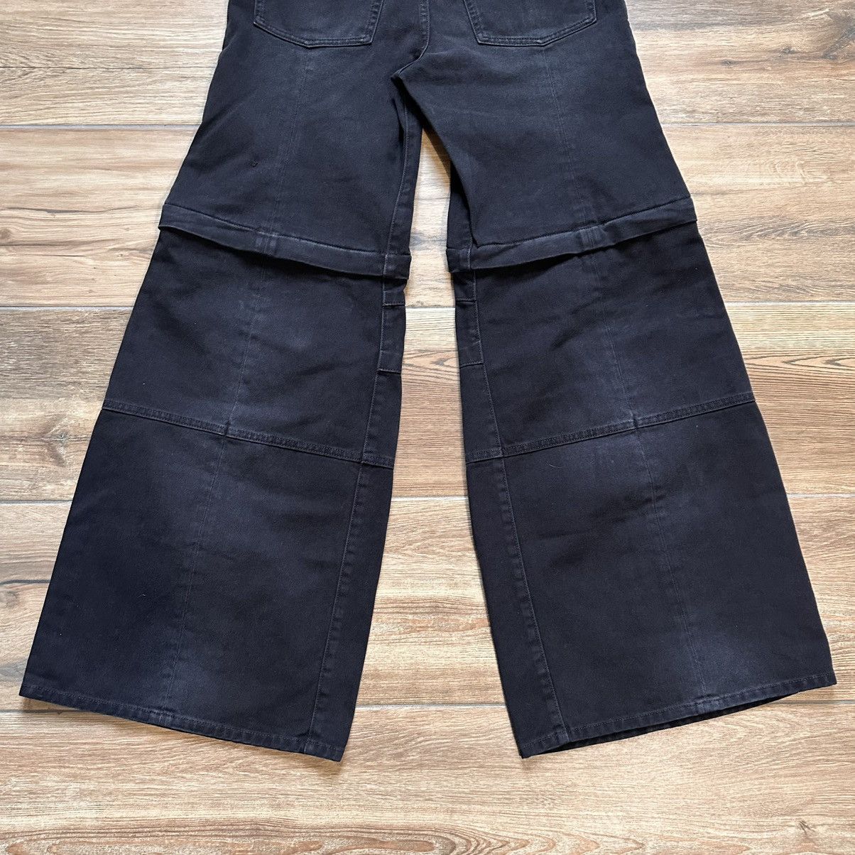 Balenciaga [M] 1550$ Black flared double knee jeans Size US 31 - 14 Thumbnail