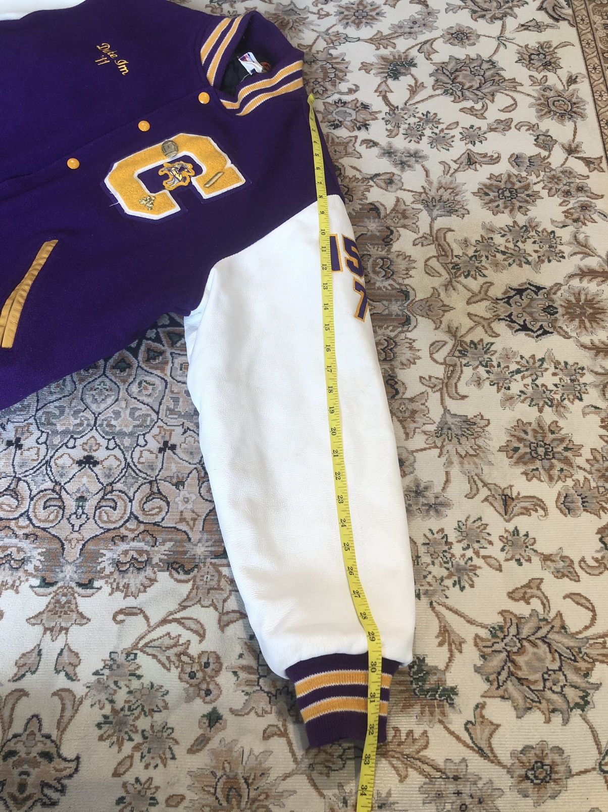 Vintage VINTAGE LANCASTER CATHOLIC WRESTLING FOOTBALL VARSITY JACKET Size US L / EU 52-54 / 3 - 14 Thumbnail