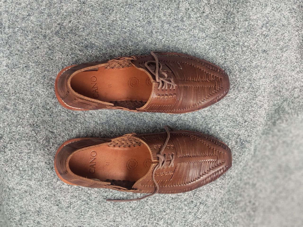 Other Cano Benito Cognac Designer woven leather Casual Shoes Size US 8 / EU 41 - 5 Thumbnail