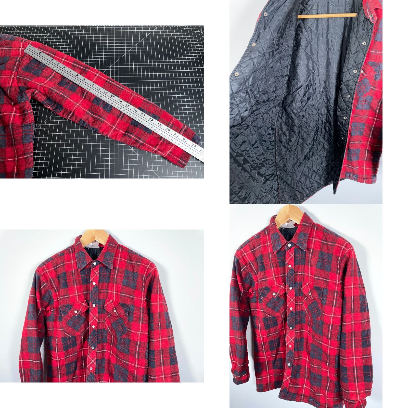 Vintage VINTAGE Hunting Club Flannel Shirt Jacket Mens M Red Plaid Pearl Snap Shacket Size US M / EU 48-50 / 2 - 8 Thumbnail