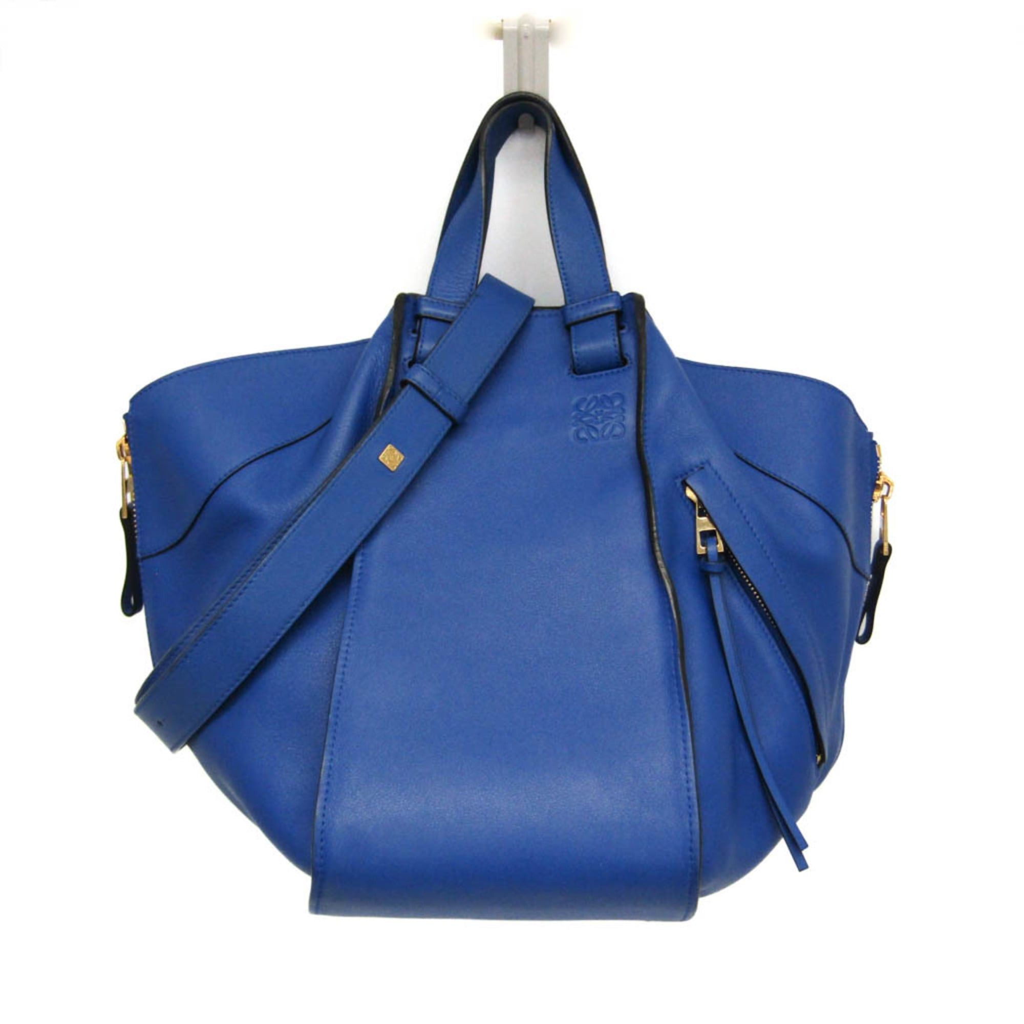 Loewe Loewe Hammock Medium Women's Leather Handbag,Shoulder Bag Blue Size ONE SIZE - 1 Thumbnail
