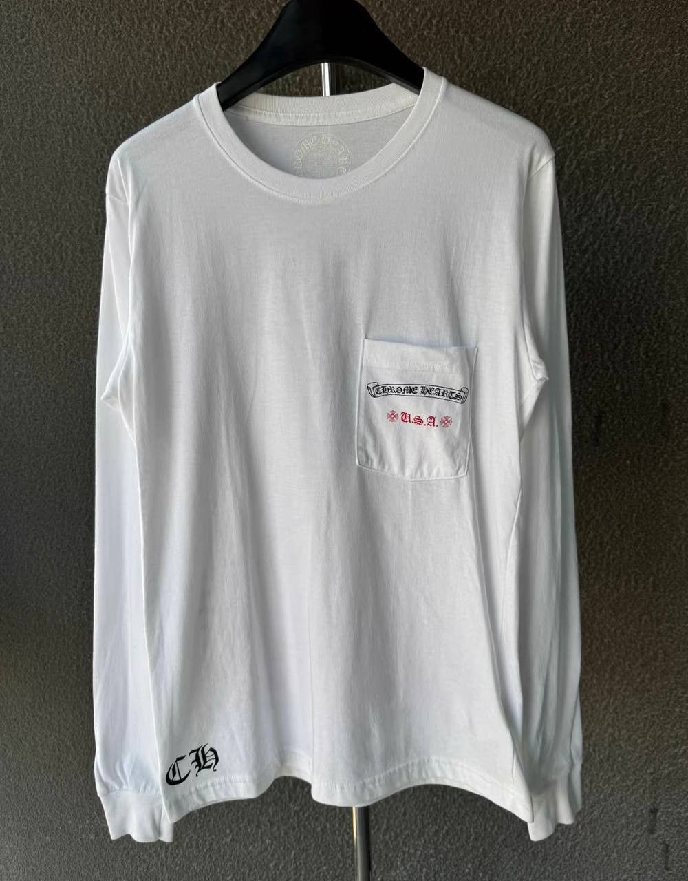Chrome Hearts Chrome Hearts Flag Print Long Sleeve T-Shirt Size US S / EU 44-46 / 1 - 1 Thumbnail