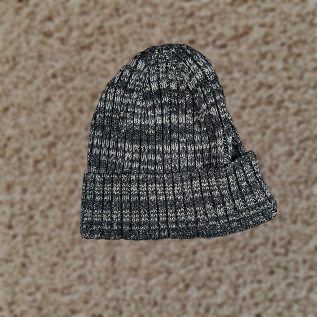 Vintage Goodfellow & Co Beanie Toque Beanie Hat Adult One Size Black Gray White Knit 100% Polyester Size ONE SIZE - 1 Thumbnail