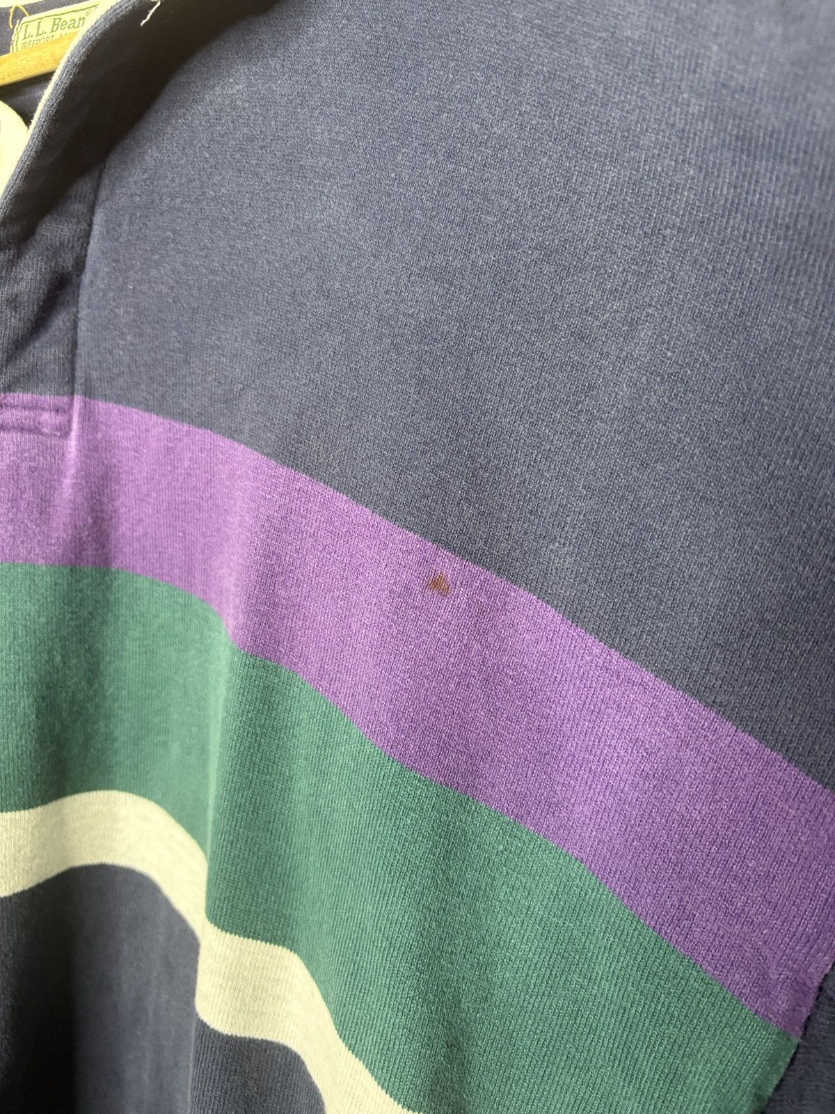 L.L. Bean × Vintage Vintage L.L Bean Rugby Long sleeve Made In USA Size US XL / EU 56 / 4 - 3 Thumbnail