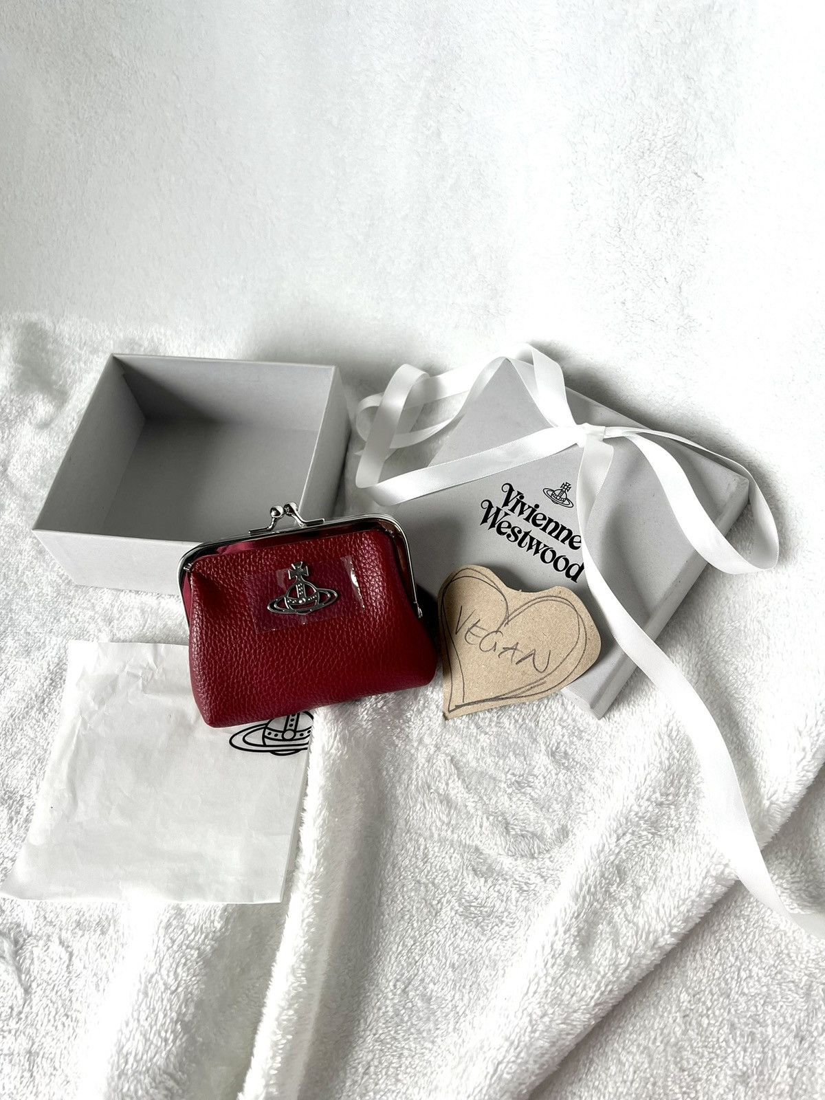 Vivienne Westwood Vivienne Westwood Vegan Coin Purse – Wine Red Size ONE SIZE - 1 Thumbnail