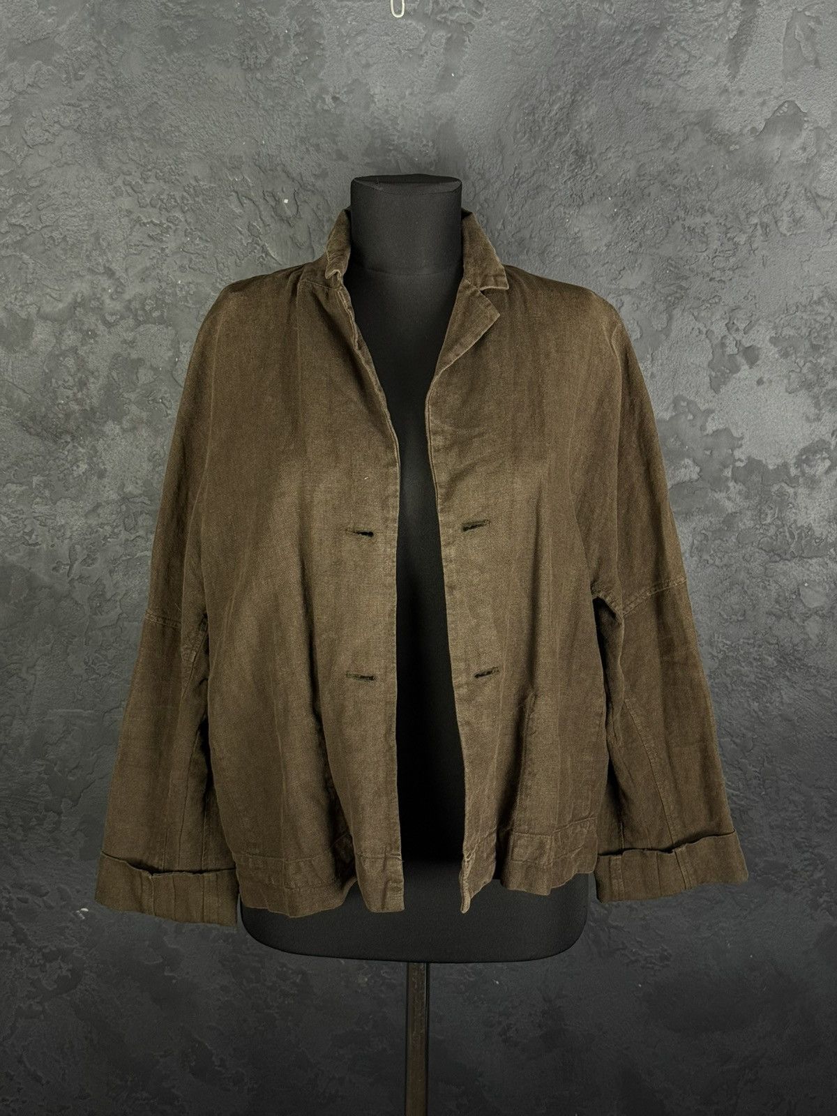 OSKA OSKA Women's Linen Avant Garde Jacket Size 2 Regular Size XS / US 0-2 / IT 36-38 - 1 Thumbnail