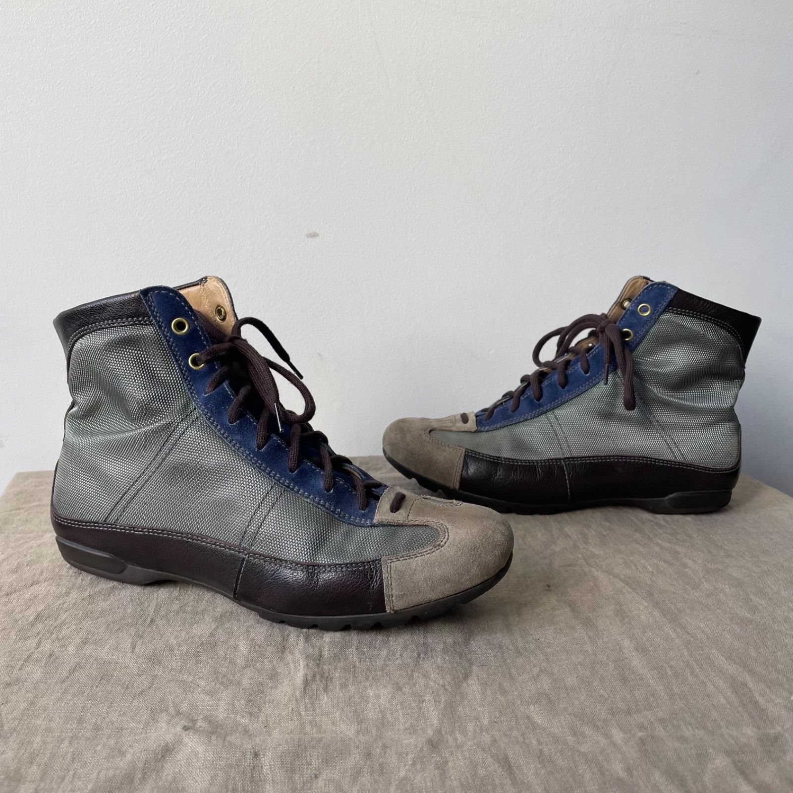 Prada Car Shoe by Prada Driving Sneakers Leather Boots 9664AC Size US 6 / IT 36 - 1 Thumbnail