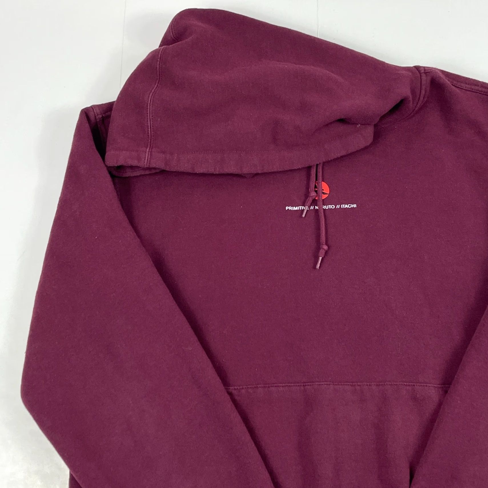 Primitive VINTAGE Primitive Hoodie Mens L Maroon Naruto Itachi Pullover Lined Skater Anime Gym Hoodie Mens Large Maroon Naruto Itachi Pullover Lined Size US L / EU 52-54 / 3 - 2 Thumbnail