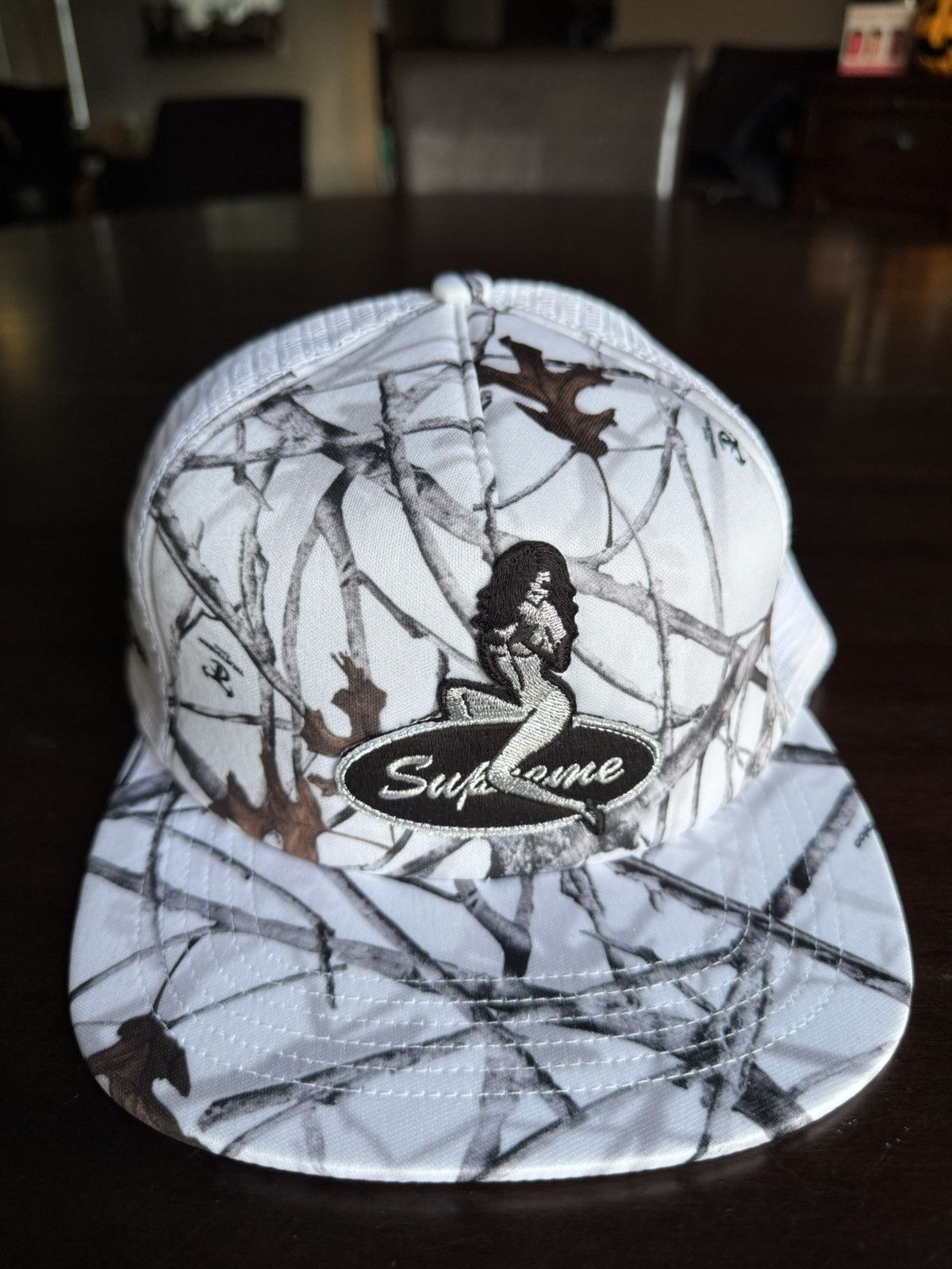 Supreme Supreme Pinup Mesh 5-Panel Trucker Hat TrueTimber White Camo Size ONE SIZE - 2 Thumbnail