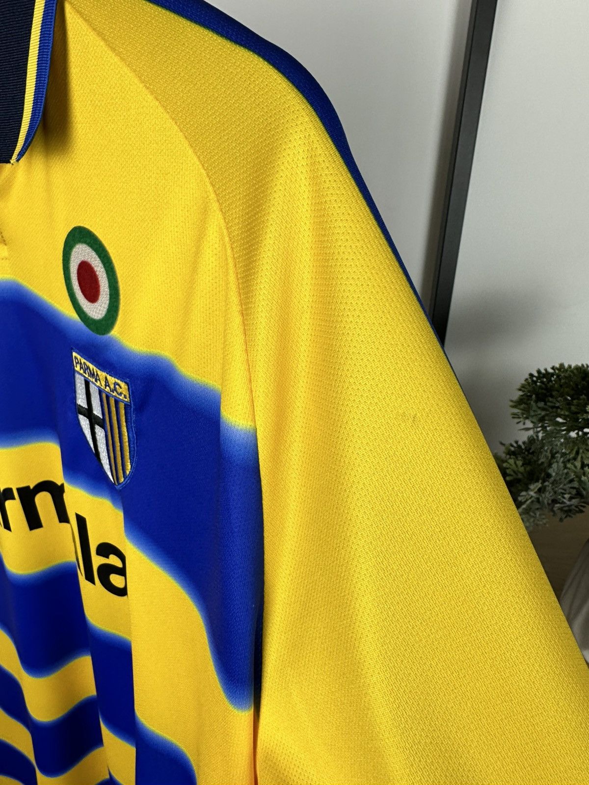 Champion AC Parma #7 Fuser 1999-00 Home Jersey Football Shirt Soccer Size US XXL / EU 58 / 5 - 11 Thumbnail