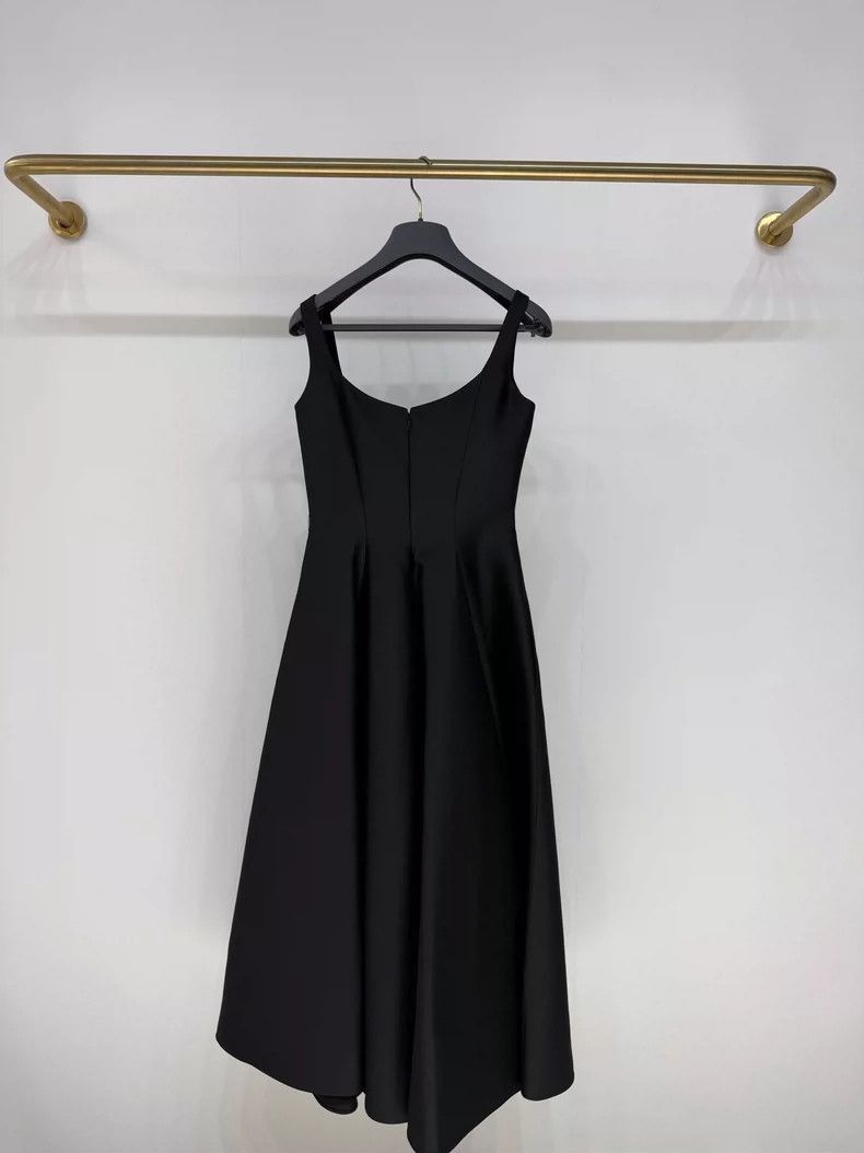 Dior Dior Silk UNeck Black Dress-2506 Size S / US 4 / IT 40 - 2 Thumbnail