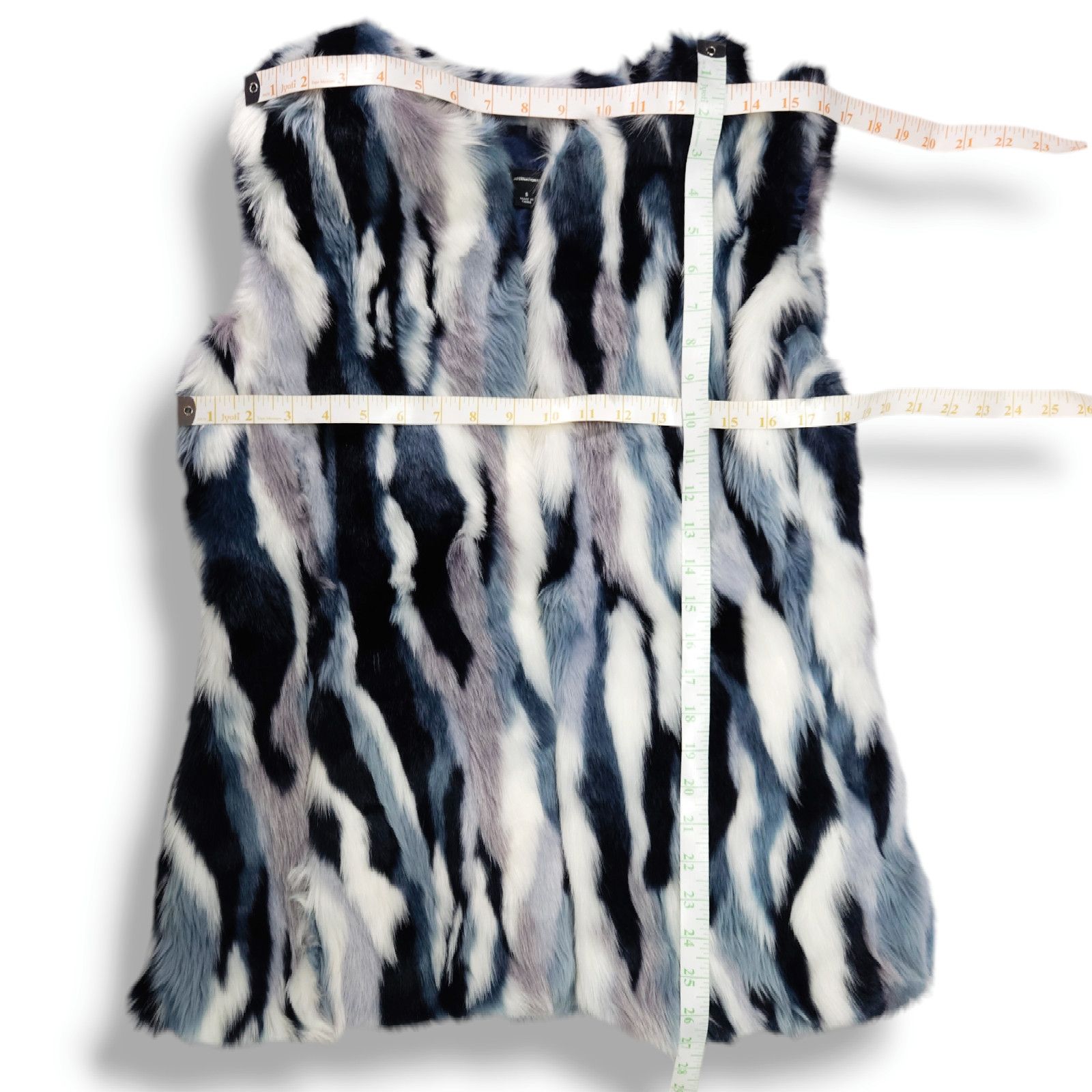 Other EUC INC Int'l Patchwork Faux Fur Vest Sz. S Mob Wife Y2K Size S / US 4 / IT 40 - 7 Thumbnail