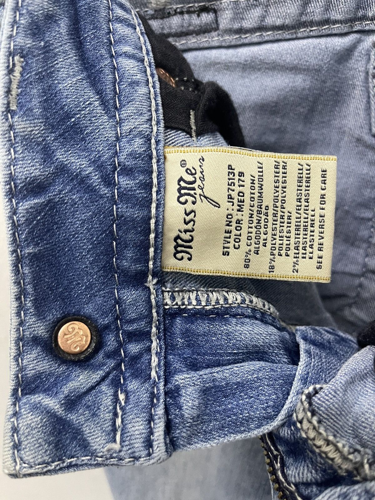 Miss Me Rare Vintage MISS ME Cuffed Capri Size 26" / US 2 / IT 38 - 13 Thumbnail