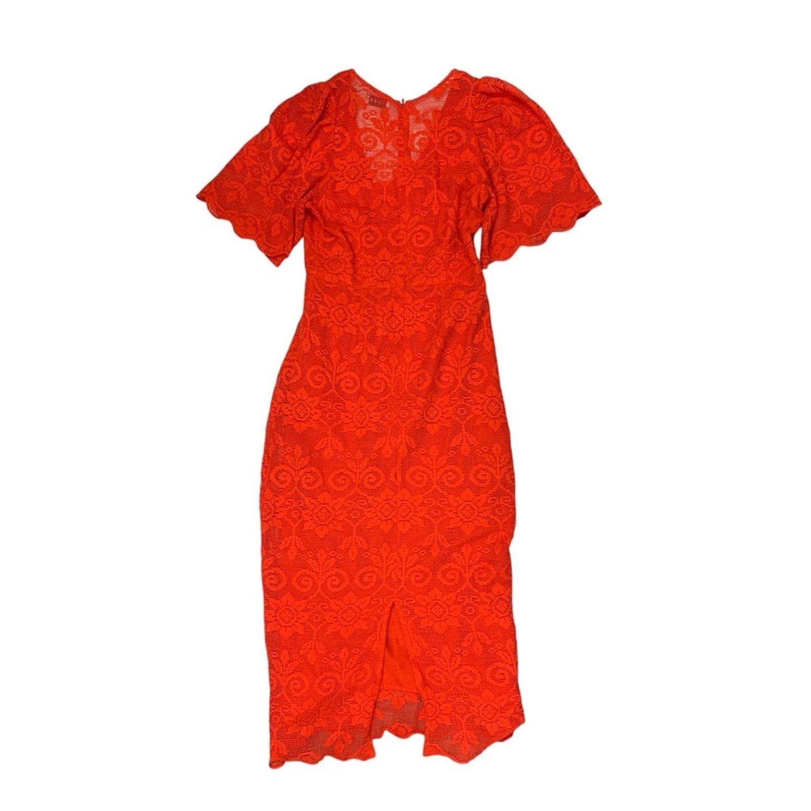 RHODE NWT Rhode Eda Red Lace Dress size 8 Size M / US 6-8 / IT 42-44 - 7 Thumbnail