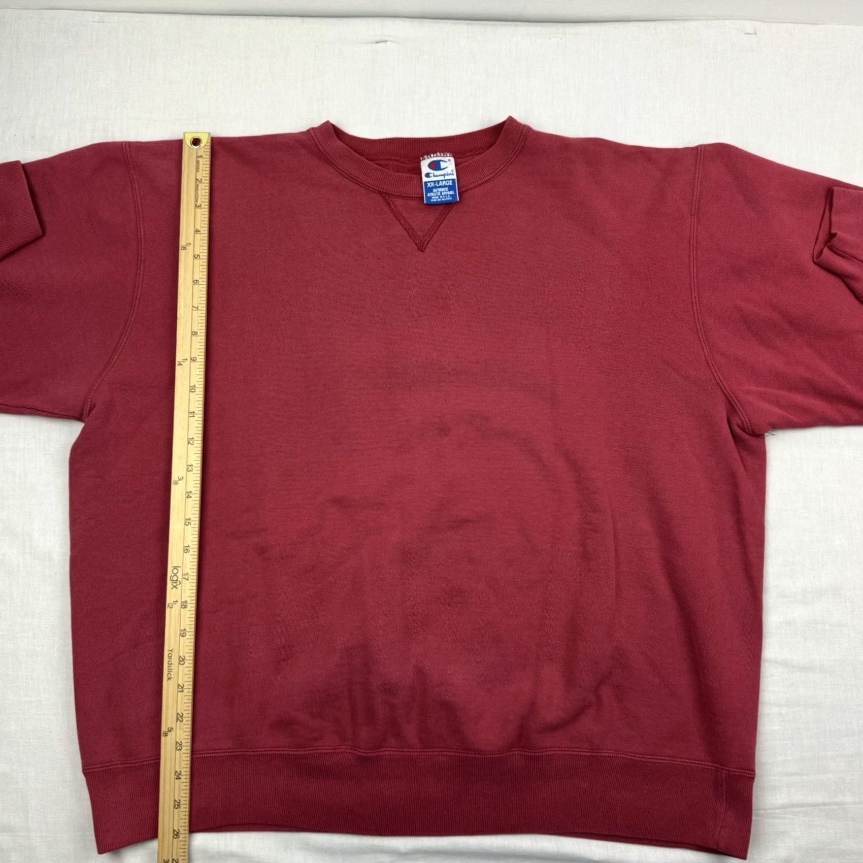 Champion VINTAGE Champion Shirt Mens 2XL Red Sweatshirt Adult Pullover Faded Made USA 90s Crewneck Size US XXL / EU 58 / 5 - 5 Thumbnail