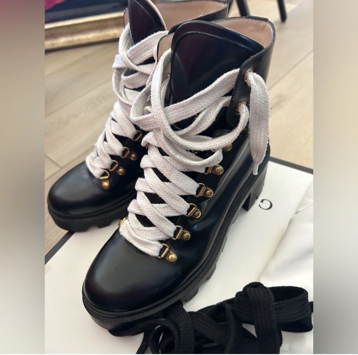Gucci Gucci very gently used leather sylvie boot size 39 Size US 9 / IT 39 - 1 Thumbnail
