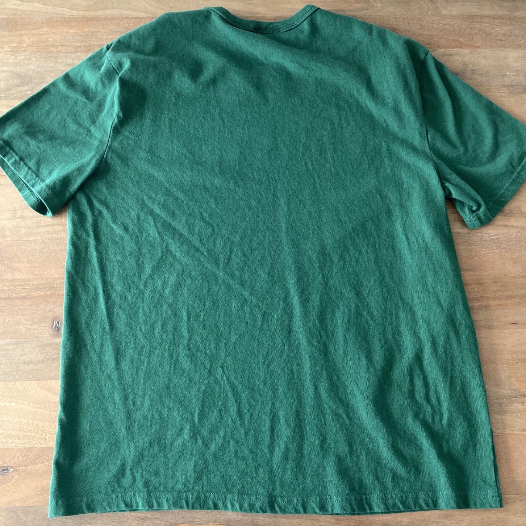Champion Champion Beefy Spellout Graphic Tee Shirt Mens Large Green Short Sleeve Crewneck Size US L / EU 52-54 / 3 - 2 Thumbnail