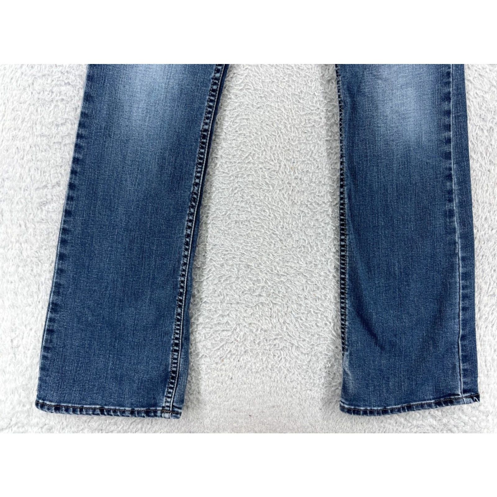 Lee Lee Jeans Womens 8 Blue Denim Bootcut Mid Rise Western Cotton Blend Size 30" / US 8 / IT 44 - 6 Thumbnail