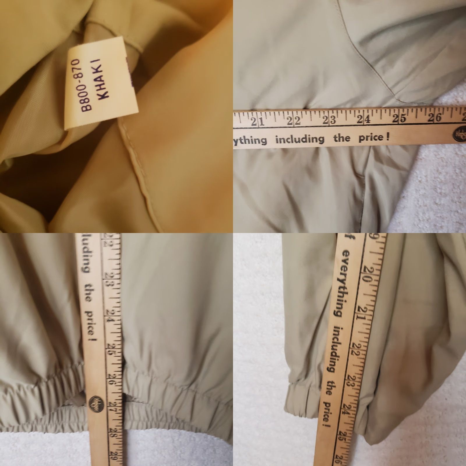 Vintage Byron Nelson 11 Straight Wind Shirt Jacket Mens L Khaki 1/4 Zip Pullover Windbreaker Size US L / EU 52-54 / 3 - 9 Thumbnail