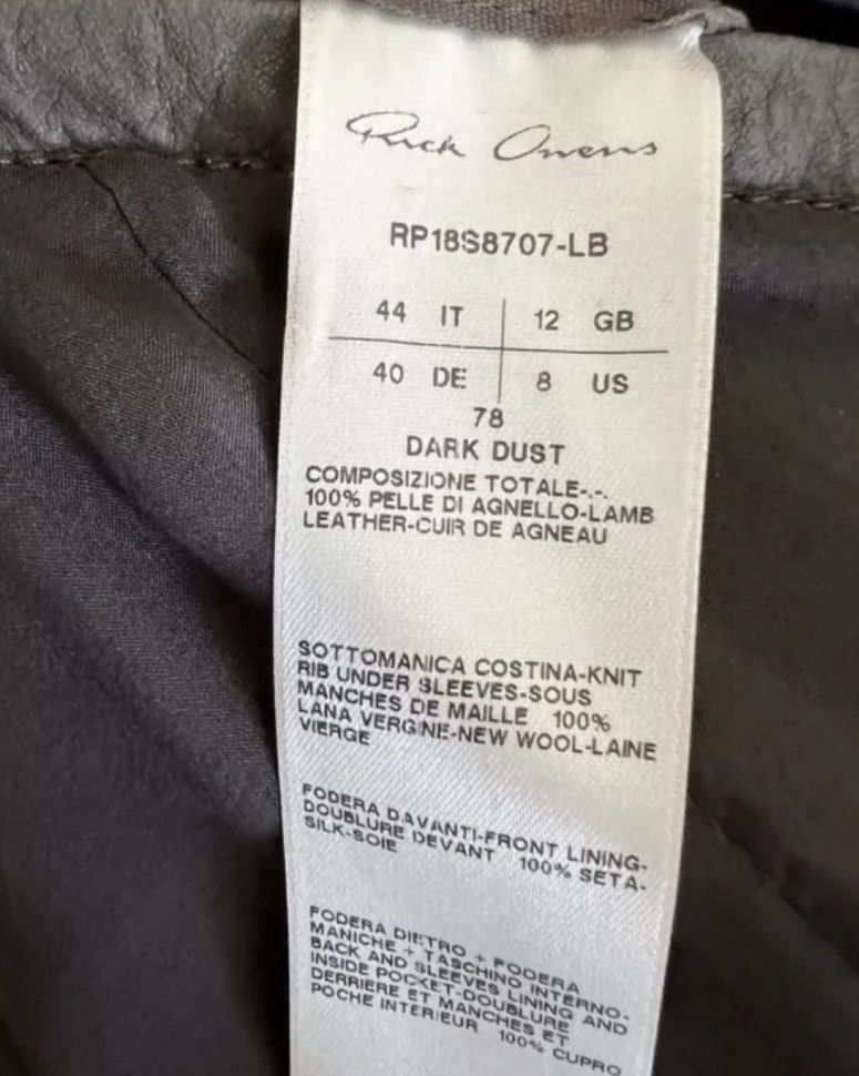 Rick Owens Rick Owens Wasteland patchwork chiffon motorcycle jacket Size US L / EU 52-54 / 3 - 7 Thumbnail