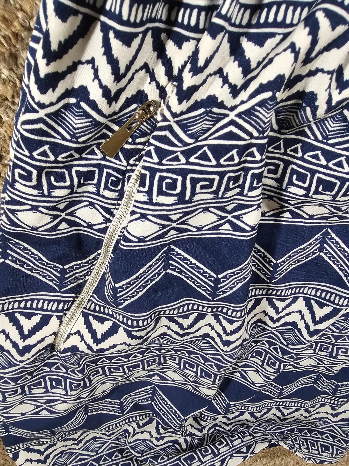 Other LA CLASS Blue White L Dress Size L / US 10 / IT 46 - 2 Thumbnail