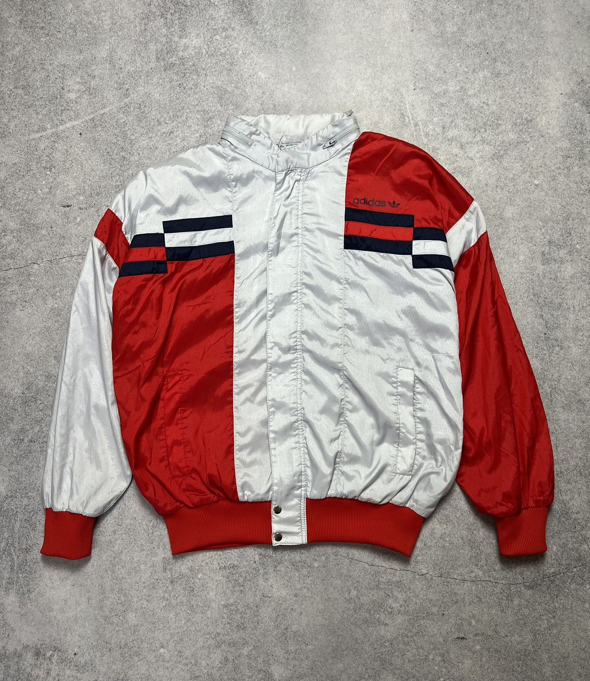 Vintage Vintage 90s Adidas Retro Nylon Track Suit Drill Y2K Jacket Size US S / EU 44-46 / 1 - 1 Thumbnail